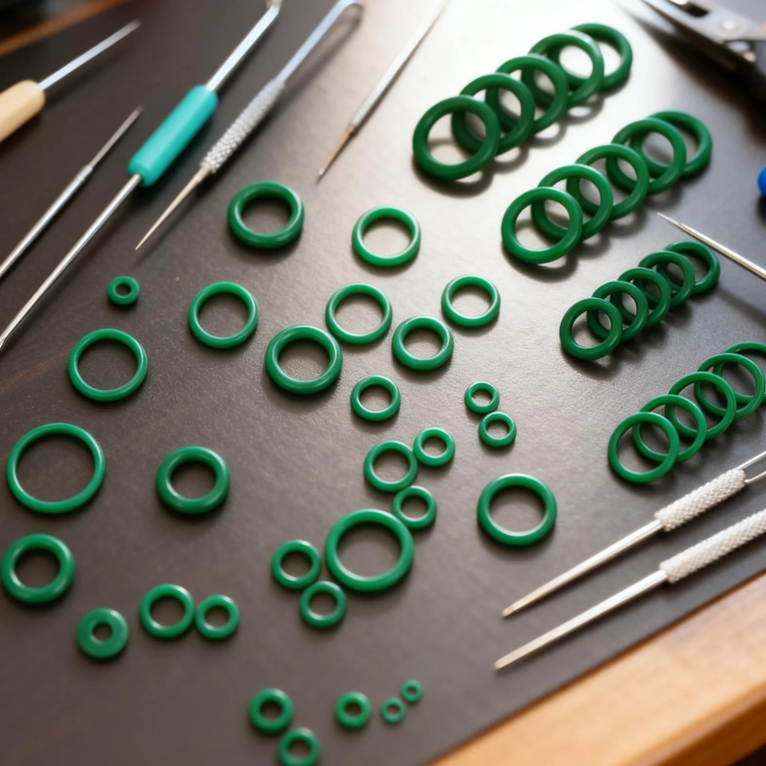 595PCS Zestaw Gumowych O-Ringów, 36 Rozmiarów Uszczelek O-ring, Pierścieni Uszczelniających Ø 3mm-22mm, NBR Pierścienie Uszczelniające do Kranu, Myjki Ciśnieniowej, Naprawy Hydraulicznej i Samochodu