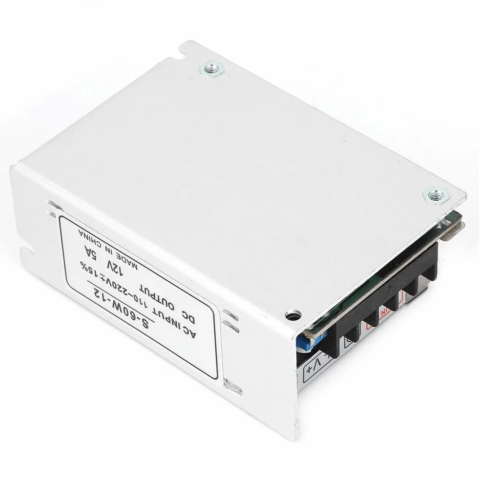 Zasilacz LED 12V 5A AC/DC 60W regulowany uniwersalny