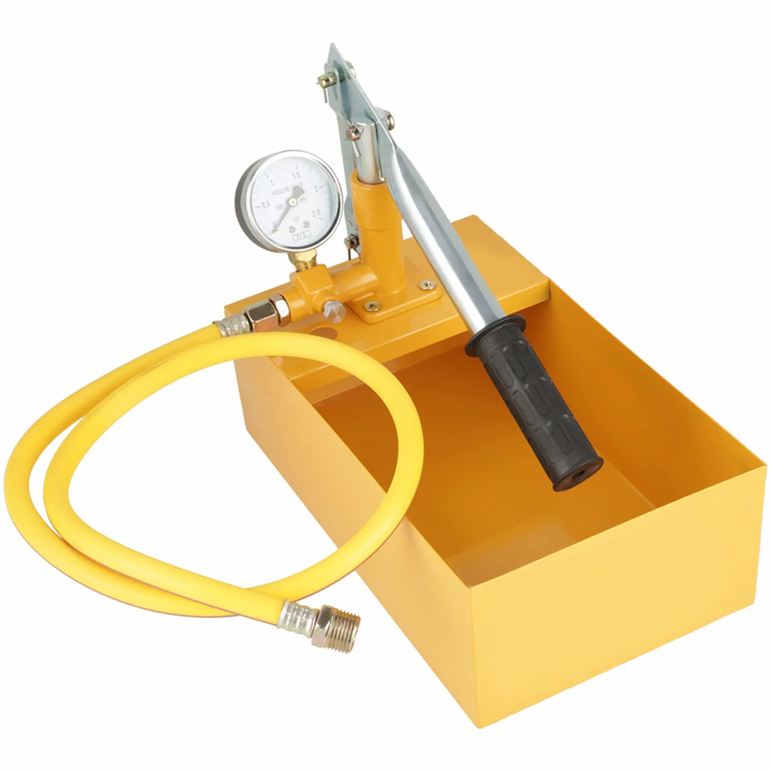 Pompa do Testowania Ciśnienia Wody Hydrostatyczna Pompa Testowa żółta Aluminiowa 2.5Mpa 25Kg Ręczna Hydrauliczna Pompa do Testowania Ciśnienia Wody Narzędzie do Testowania