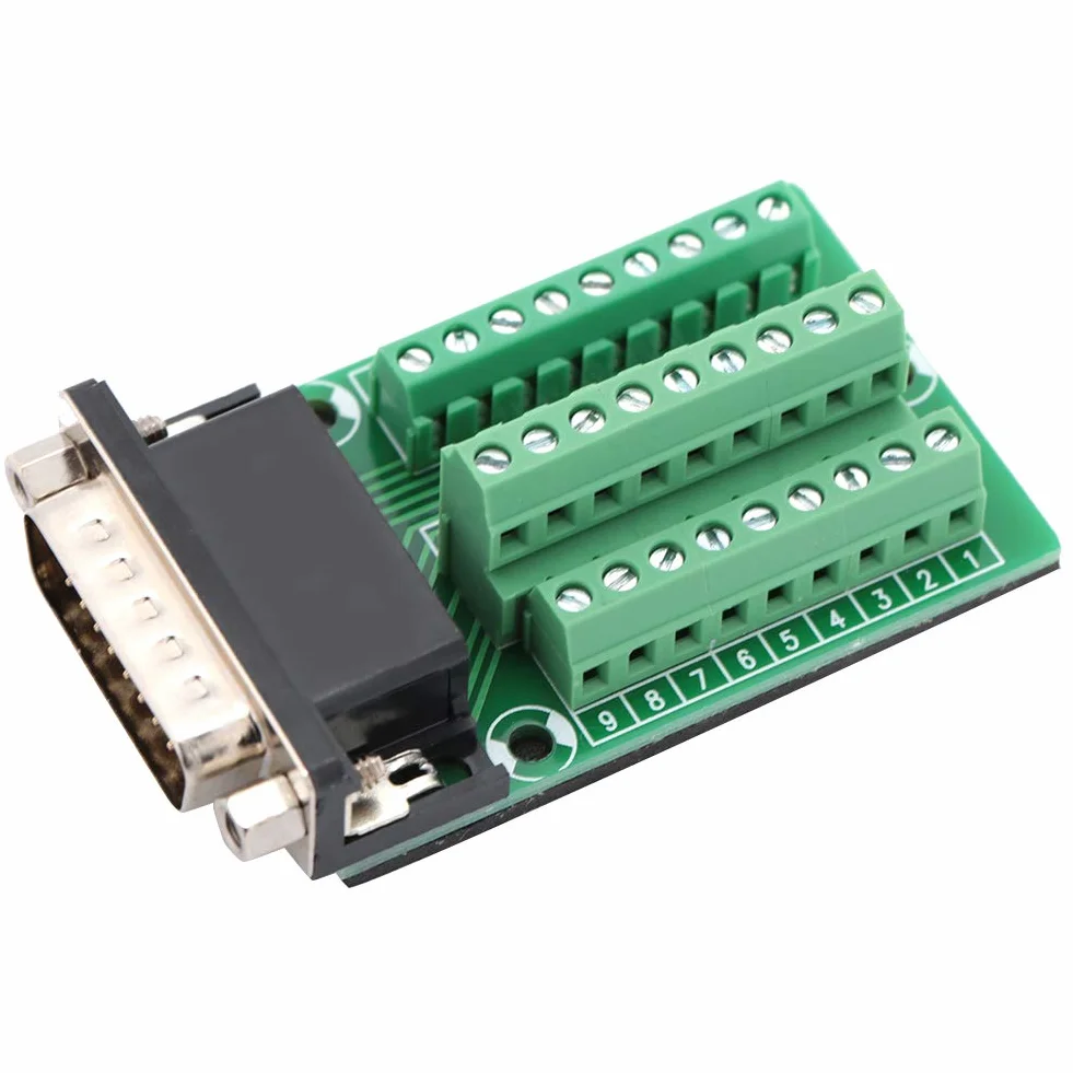 Płytka zaciskowa DB26 D-SUB męska do złącza sygnałów PCB