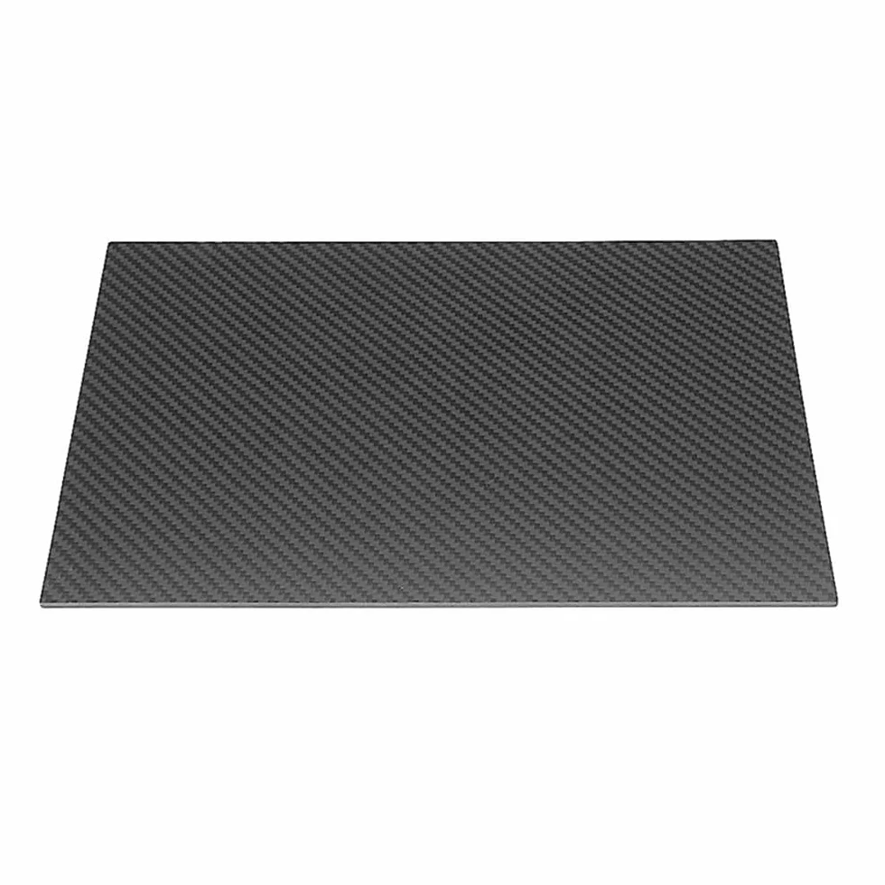 Płyta z włókna węglowego 3K, czarna, 300mm x 600mm, grubość 0,5-5mm