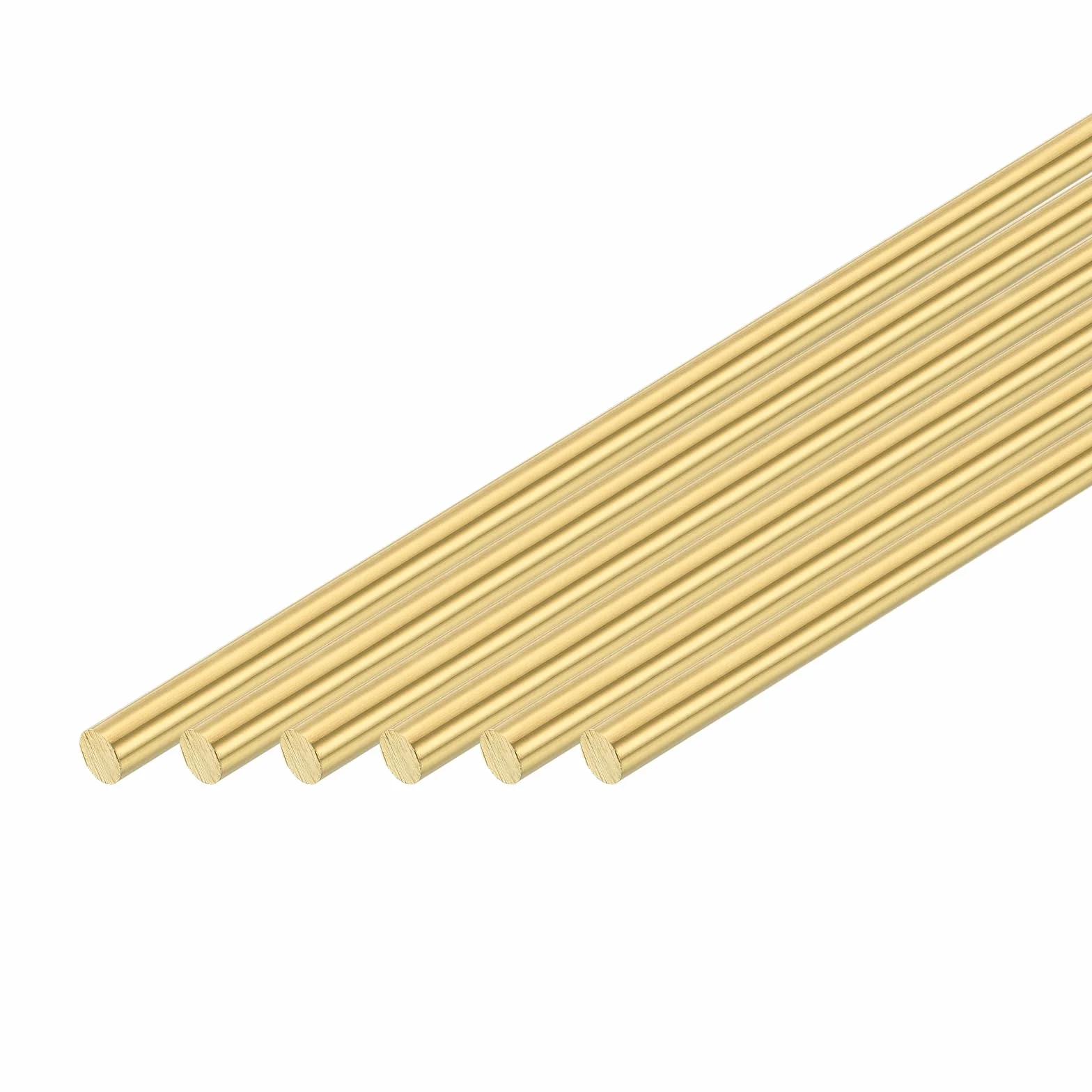 QUARKZMAN Pręt mosiężny H62 5/64" (2mm) 6" (153mm) Solidny okrągły 24 szt.