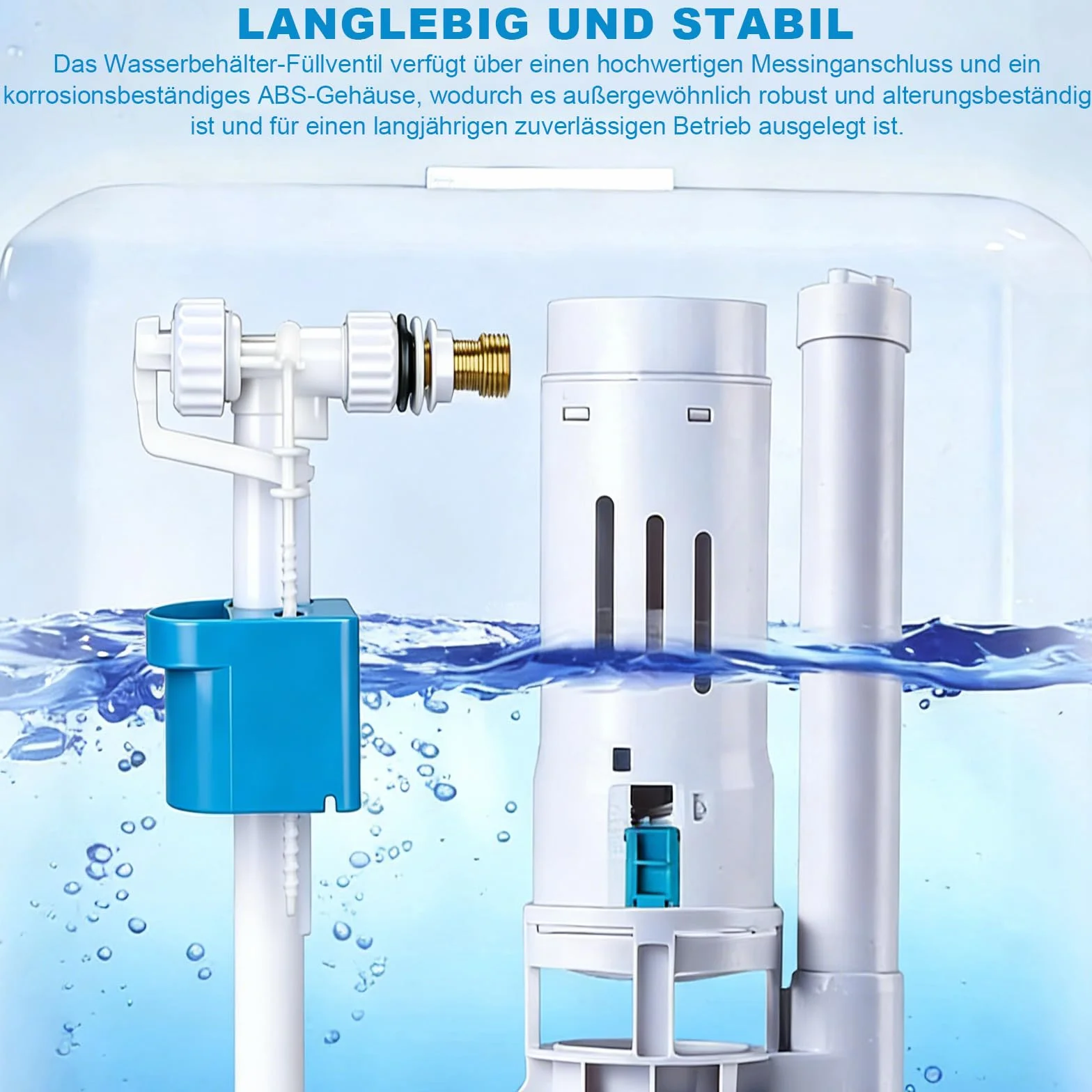 Mosiężne zawory napełniające do spłuczki G3/8" G1/2" uniwersalne
