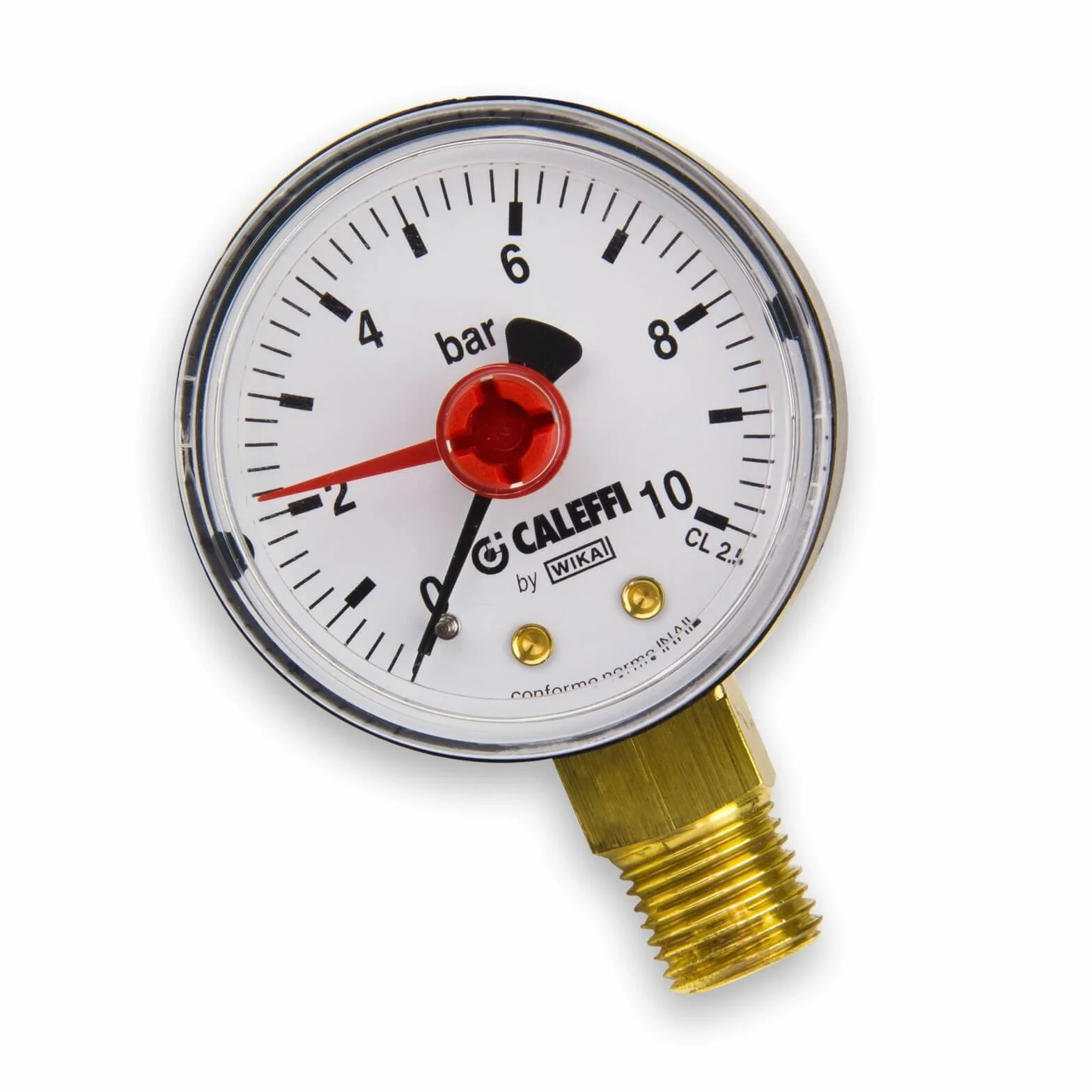 Caleffi Reduktor ciśnienia wody 3/4 cala DN20 reduktor ciśnienia wody z wymiennym wkładem i manometrem, zawór redukcyjny ciśnienia, regulator ciśnienia 535051