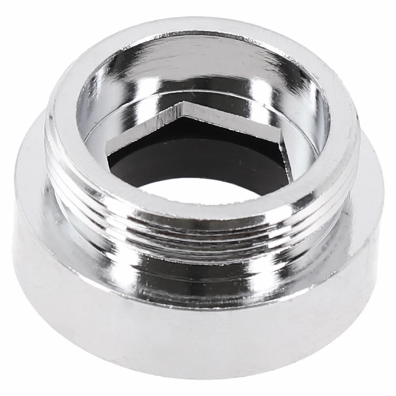 Odporne na zarysowania złącze napowietrzacza, mosiężny kran, adapter oszczędzający wodę do kranu kuchennego (gwint wewnętrzny 24 mm-22 mm)