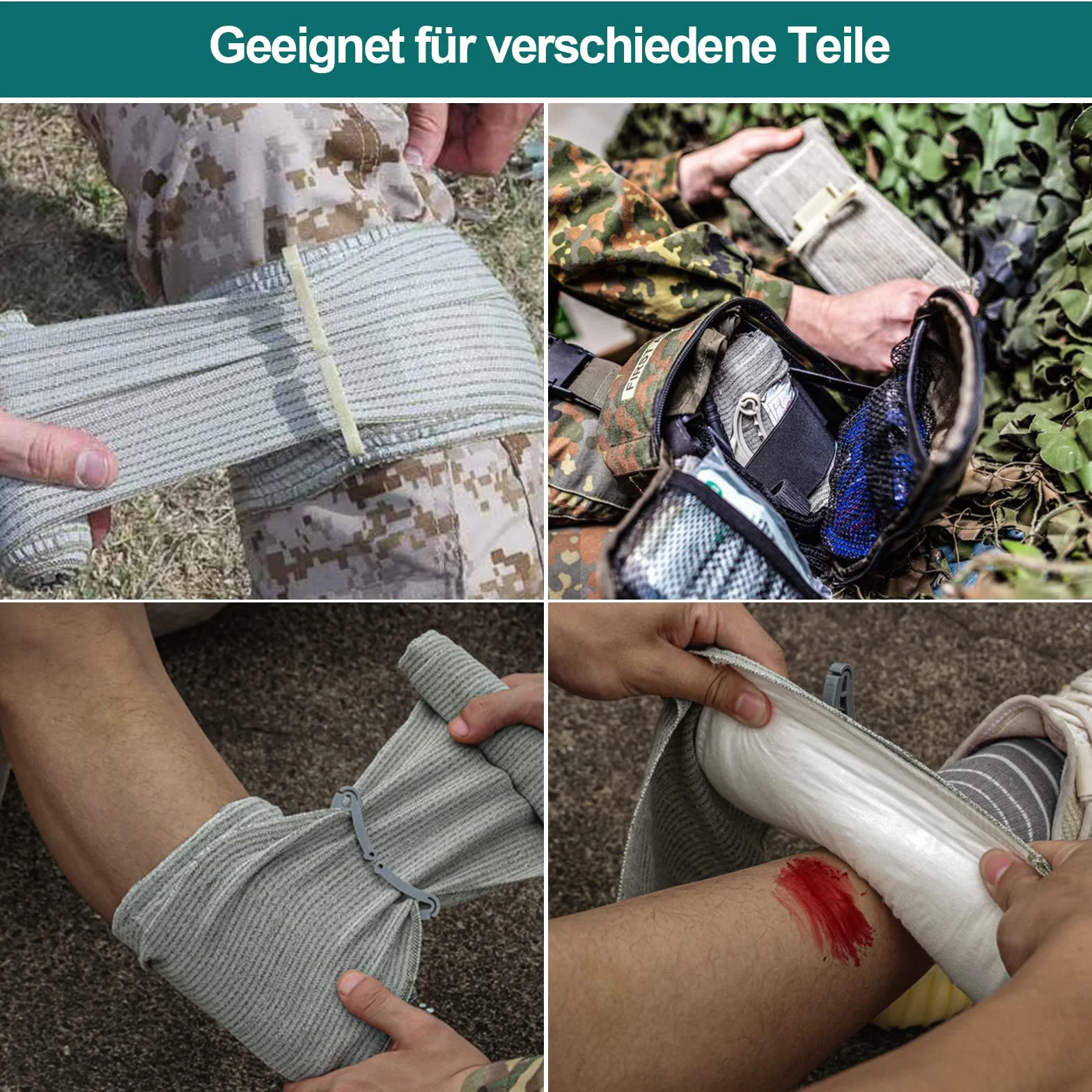 Izraelski bandaż opaski uciskowe Emergency Elastyczne bandaże 2 szt. 4-calowy bandaż wojskowy opaski uciskowe opaski uciskowe pierwsza pomoc sport na świeżym powietrzu Camping piesze wycieczki