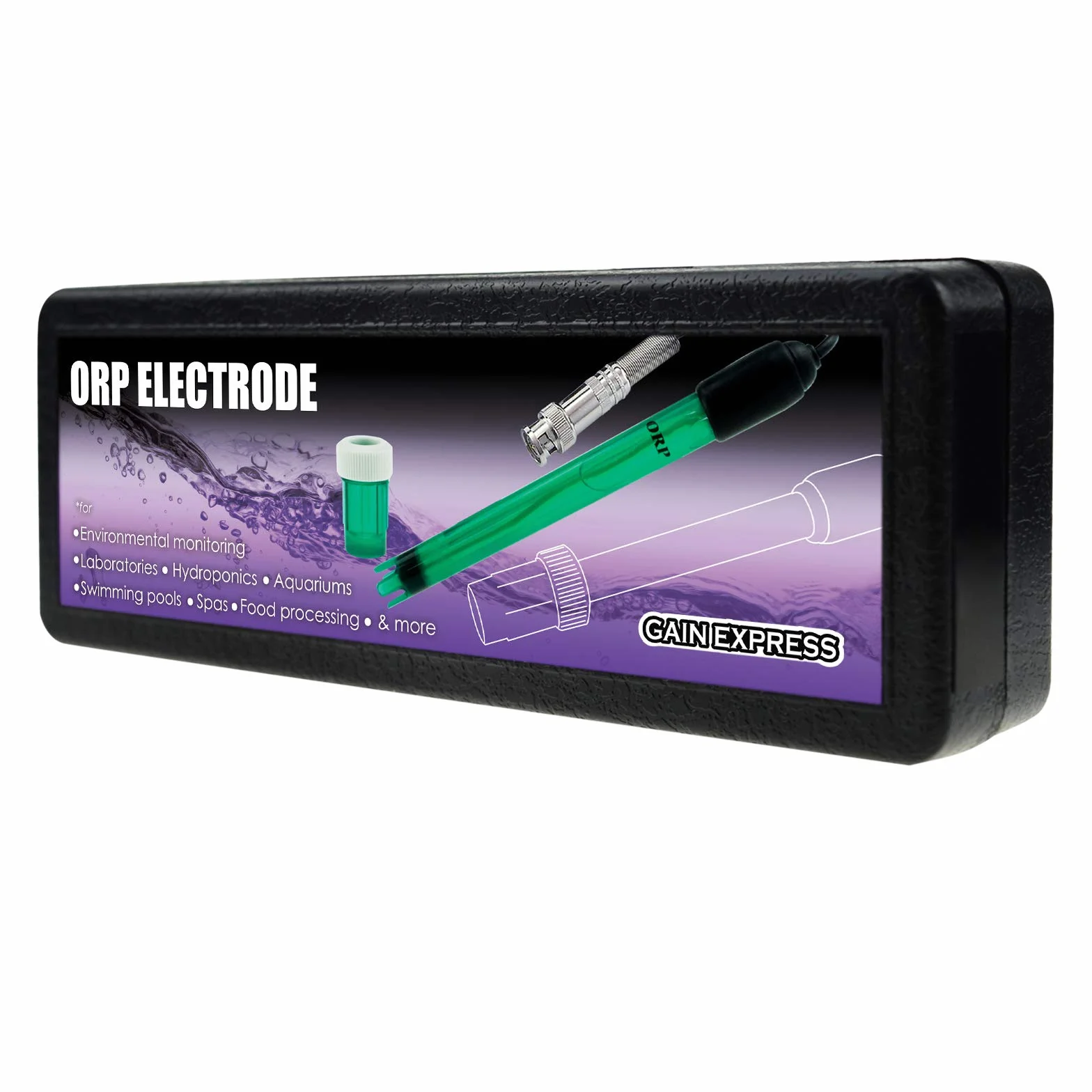 Elektroda Redox, wtyczka BNC, zapasowa sonda do miernika, kontrolera, kontrola potencjału oksydacji, długość 14 cm, średnica 1,2 cm, 300 cm, bardzo długi kabel
