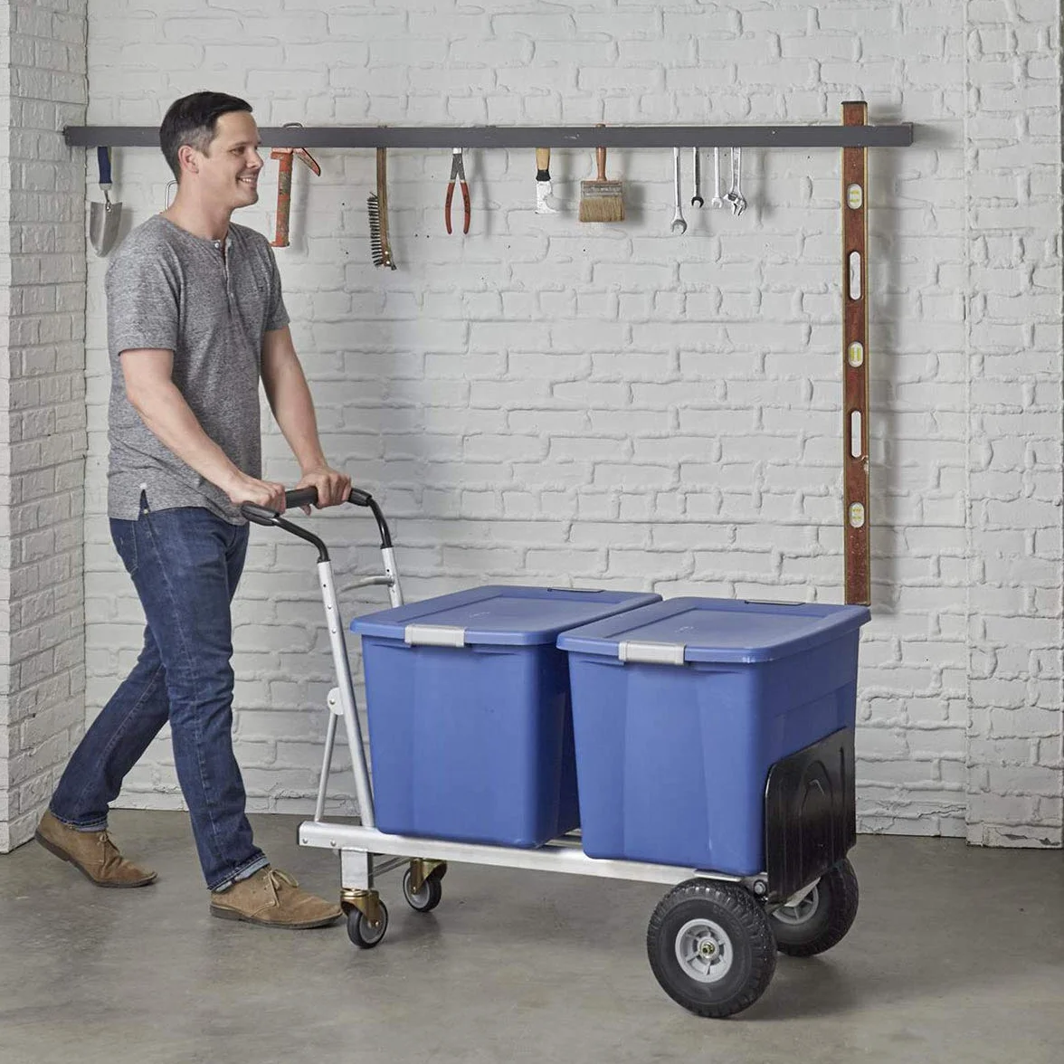 Cosco Aluminiowy wózek transportowy 3 w 1 z płaskimi kołami 450 kg