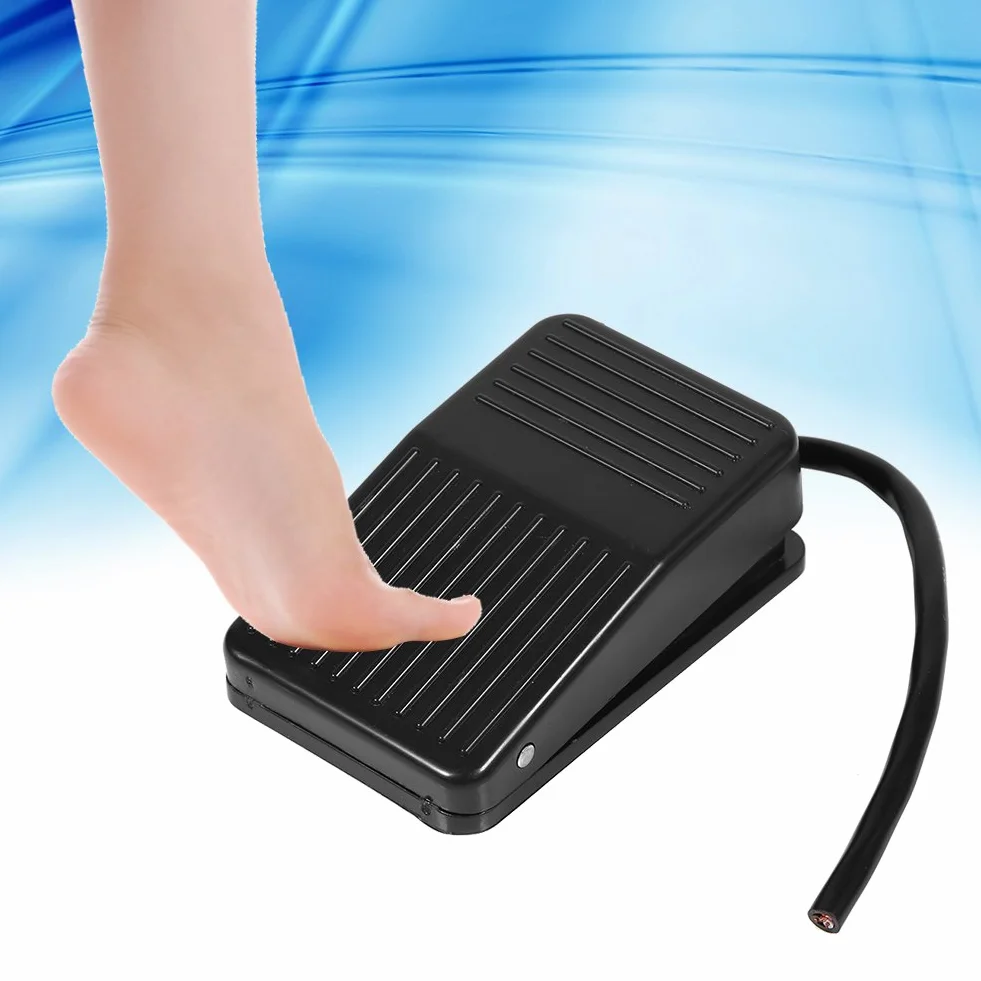 Przełącznik pedału nożnego 220 V 380 V elektryczny sieciowy mechaniczny z kablem 10 cm