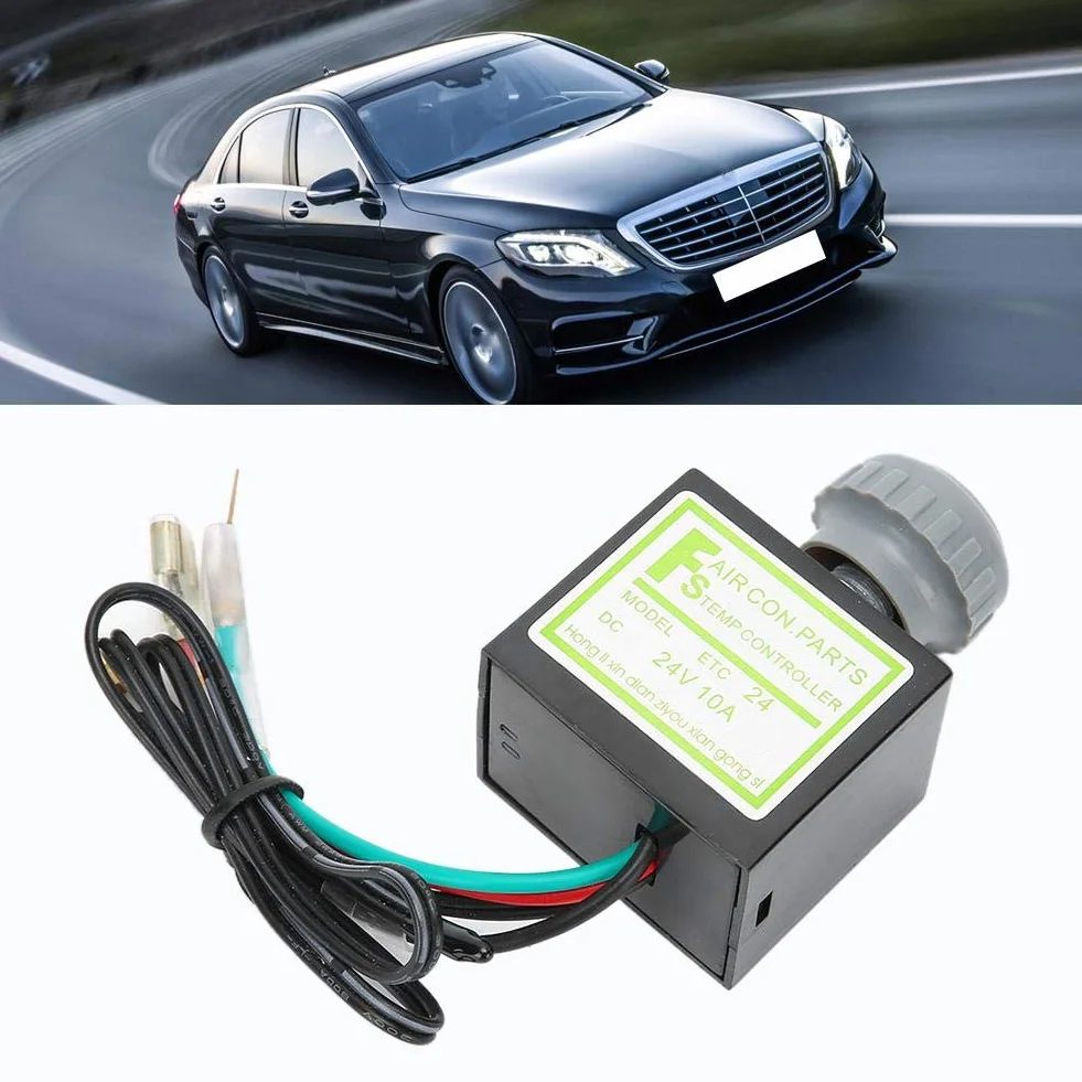 Elektroniczny termostat do klimatyzacji, uniwersalny termostat elektroniczny 10A 12-24V, elektroniczny termostat A/C (24V)