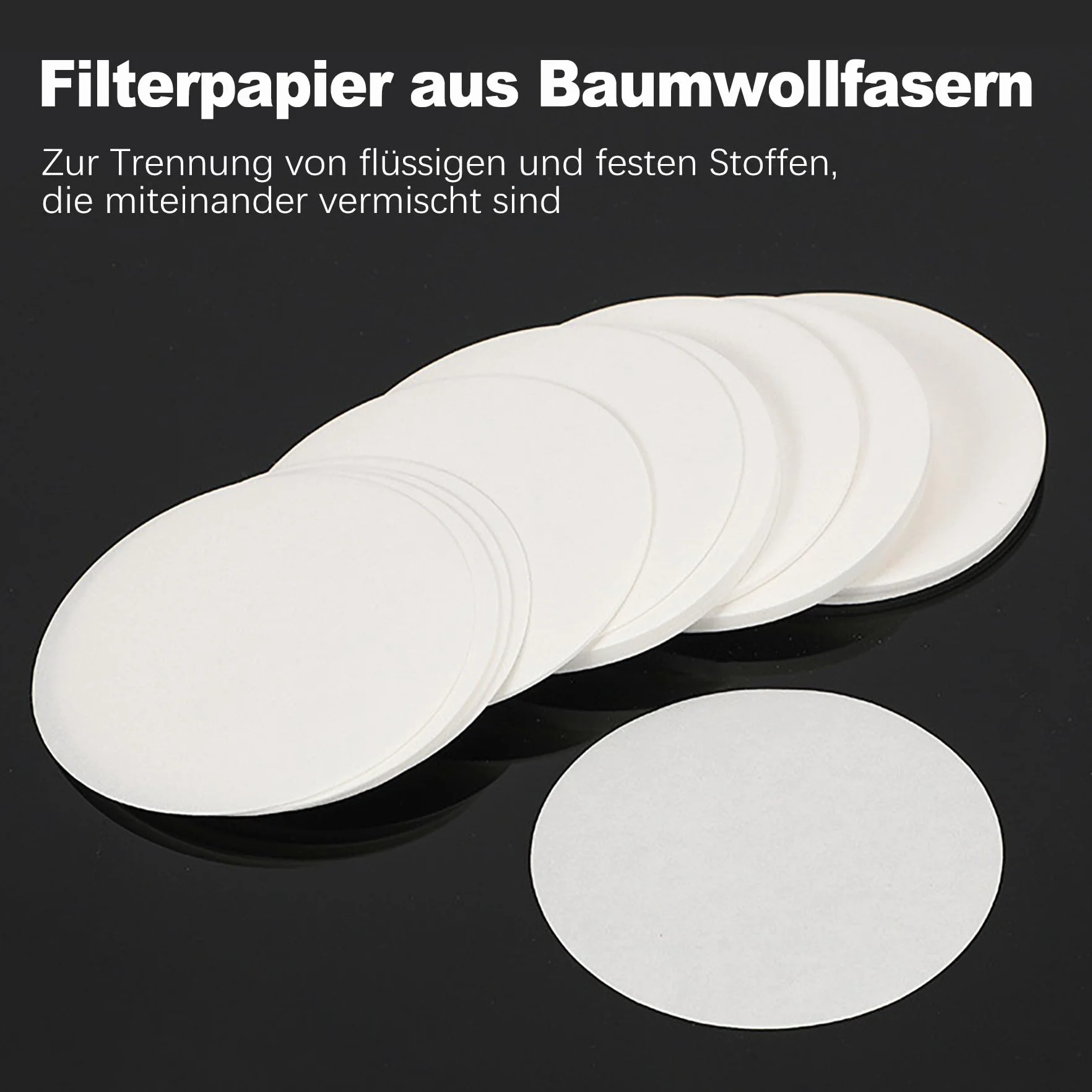 Filtry papierowe okrągłe 11 cm 100 sztuk do kawy i laboratorium