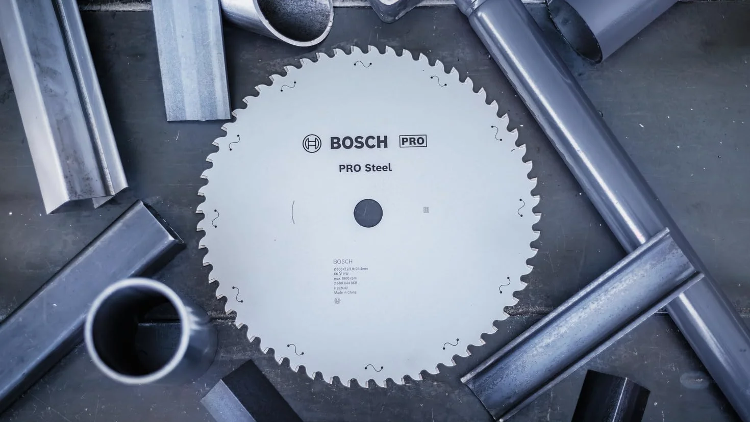 Bosch 1x Tarcza pilarska PRO Steel do przewodowych stołowych pił tarczowych do pracy na sucho (do Stal, Ø mm, Professional Akcesoria Piła kątowa do pracy na sucho)