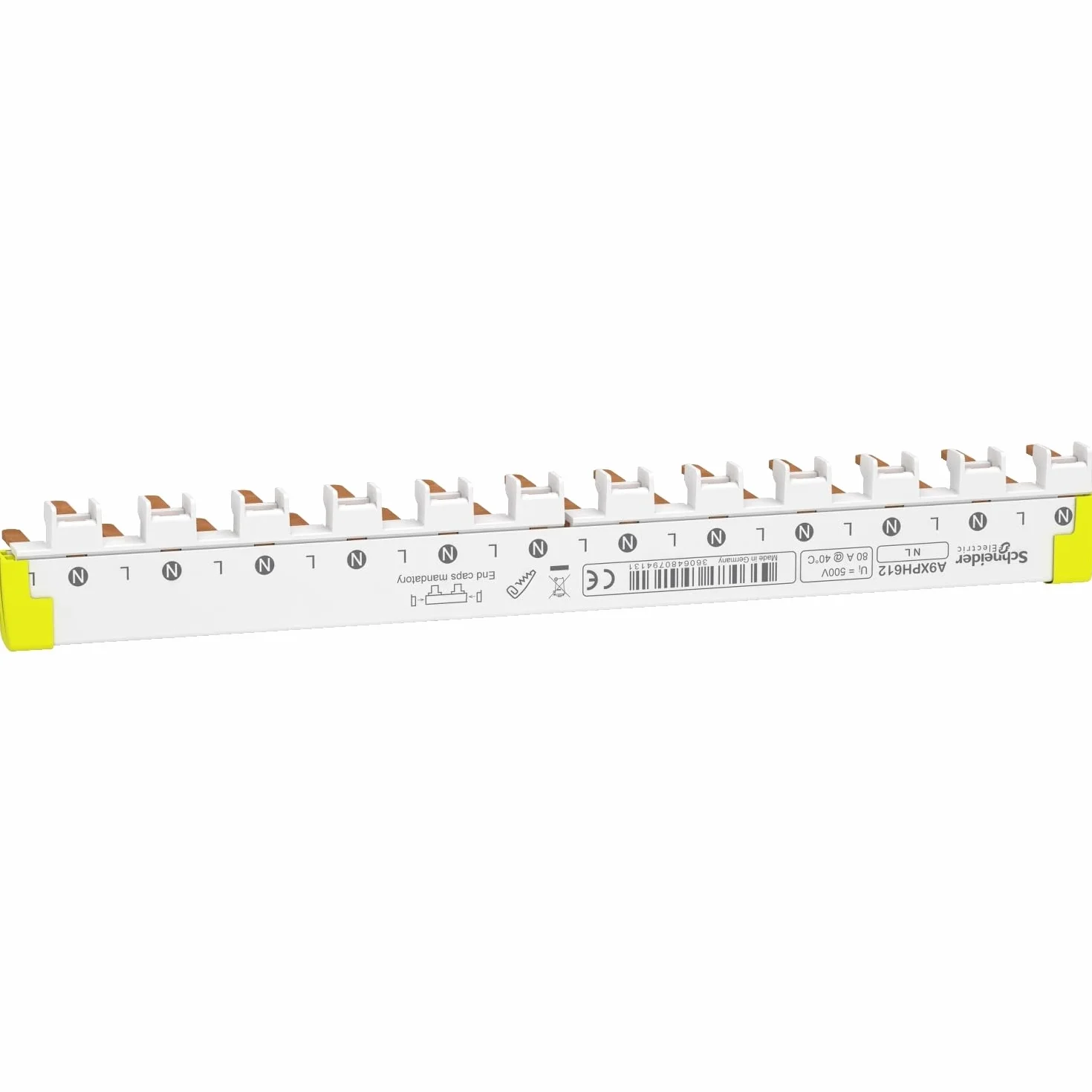 Schneider A9XPH612 szyna grzebieniowa Acti 9 1P+N 12 modułów 80A