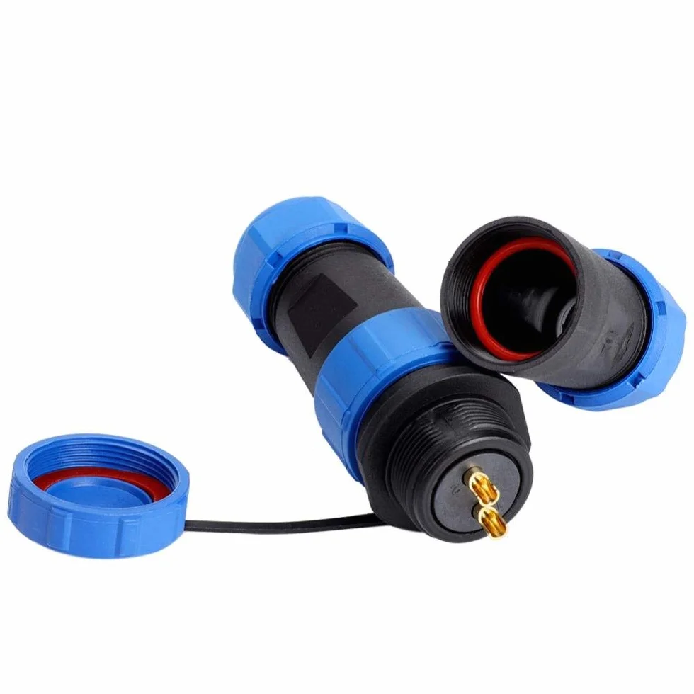 Luftfahrtstecker SP21 IP68 2/3/4/5/7/9/12-poliges Anschlussstecker Wasserdicht Steckverbindungskabel 2 PIN