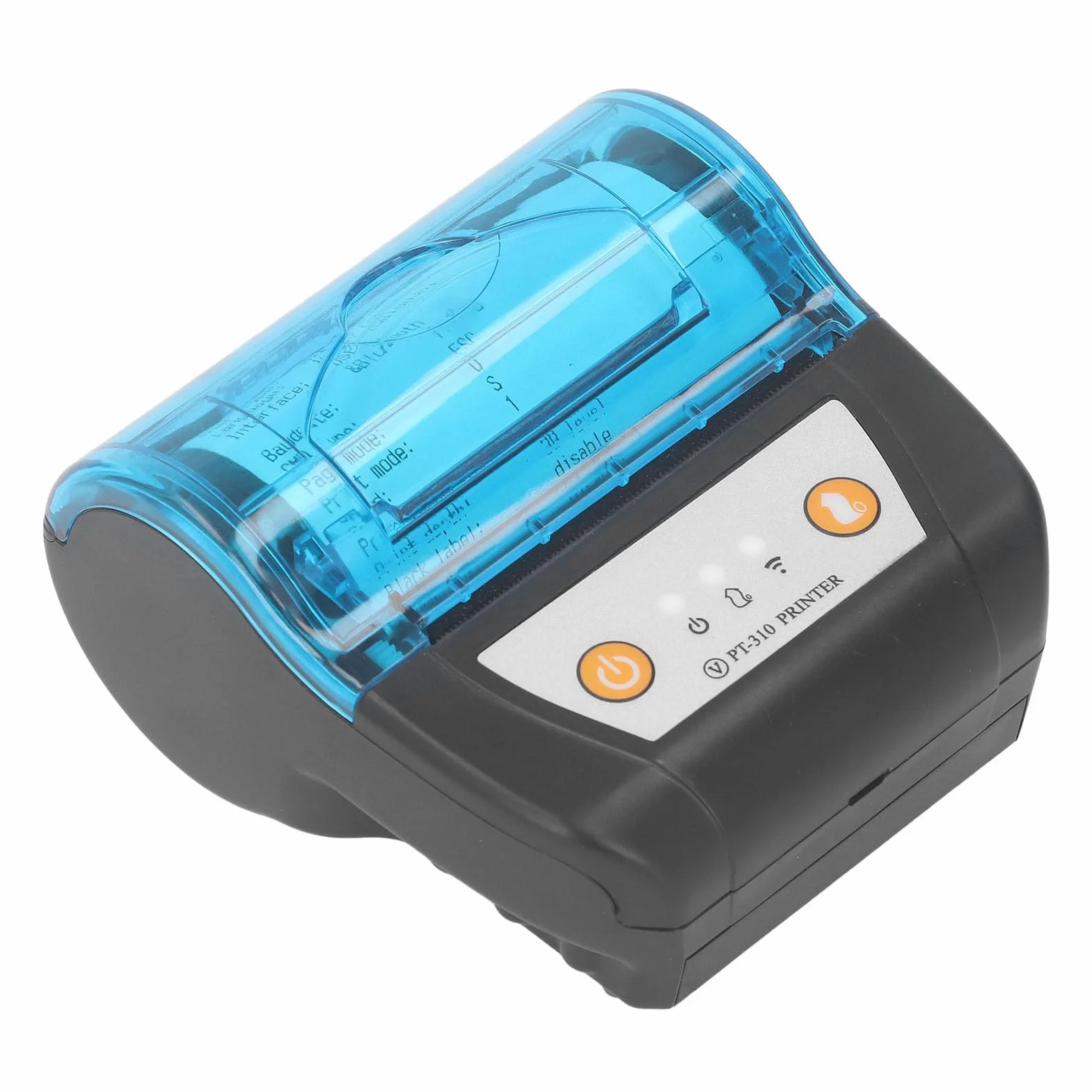 Przenośna Drukarka Paragonów Bluetooth 80mm Drukarka Etykiet Bezprzewodowa Drukarka Termiczna Wbudowana Bateria do Biura Podróży w Domu