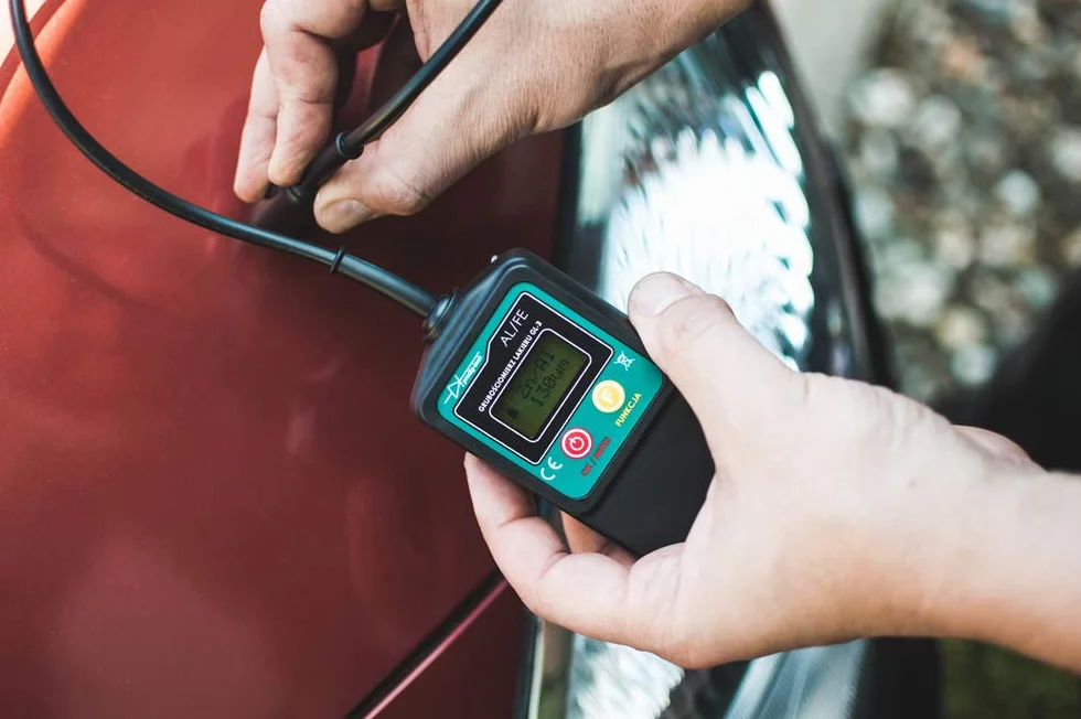 Miernik grubości lakieru GL-3sUV Tester UV Sonda na przewodzie Stal aluminium