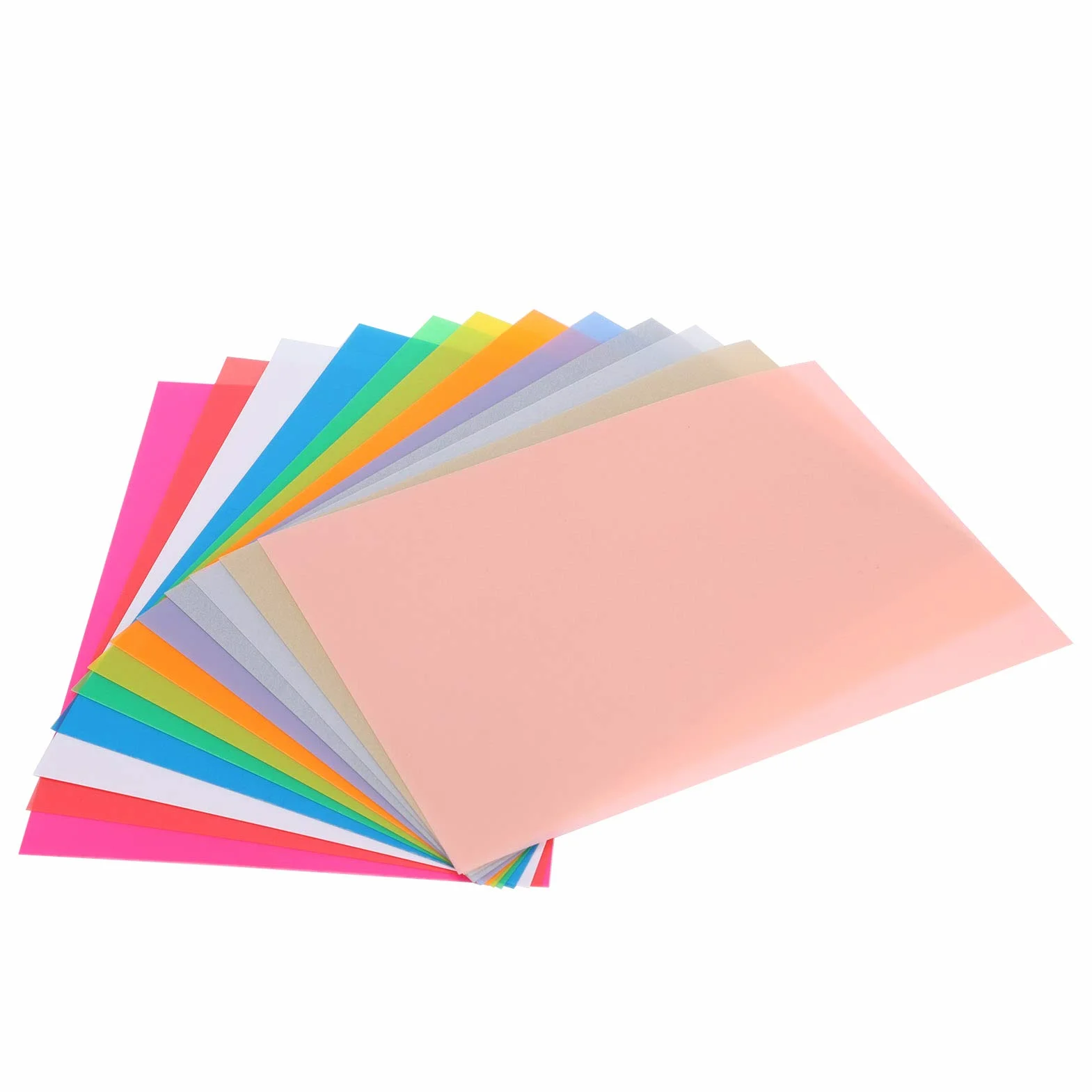 Arkusze Folii Termokurczliwej, 12 Sztuk Kolorowe Folie Termokurczliwe Papiery DIY Brelok Ręcznie Robione Akcesoria 14.5x20cm