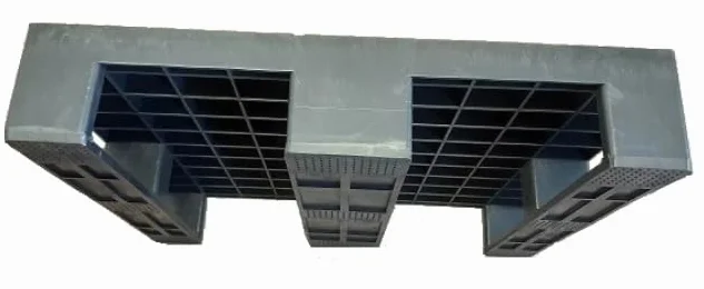 PALETA PLASTIKOWA 80x60 | PEŁNA ANTYPOŚLIZG (Pełna, PE z recyklingu.)