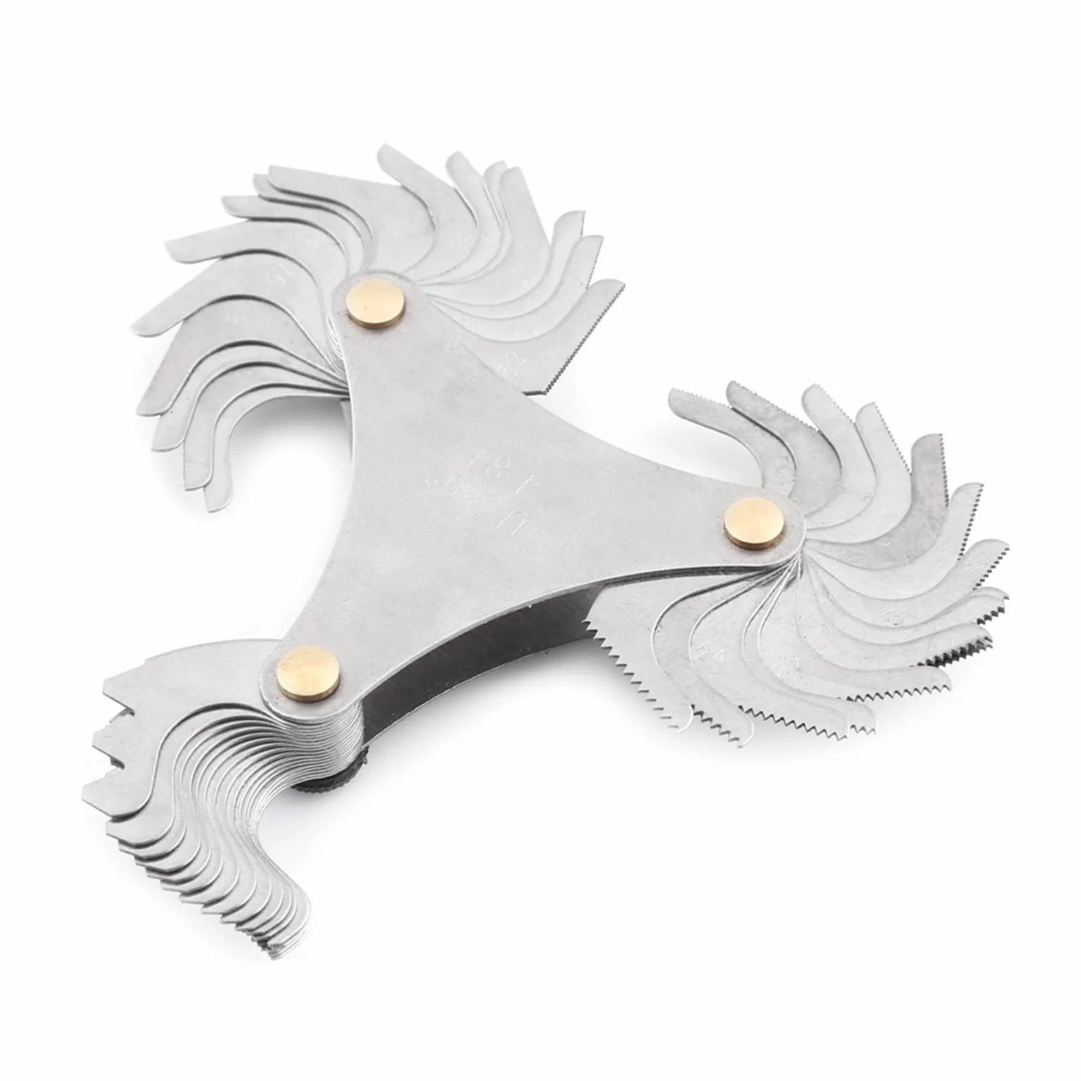 51/52 Stücke Edelstahl Schraube Pitch 60 und 55 Grad Gewinde Plug Gage Messwerkzeug Metrisch + imperial (52 stück)(US (51 pcs))