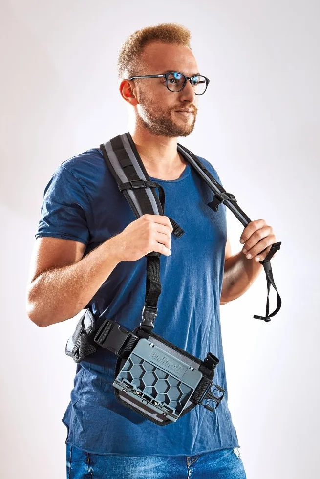 wolfcraft Systemowy pas do przenoszenia ładunków I 5582000 I Pomocnik w trakcie przeprowadzek i w pracach codziennych