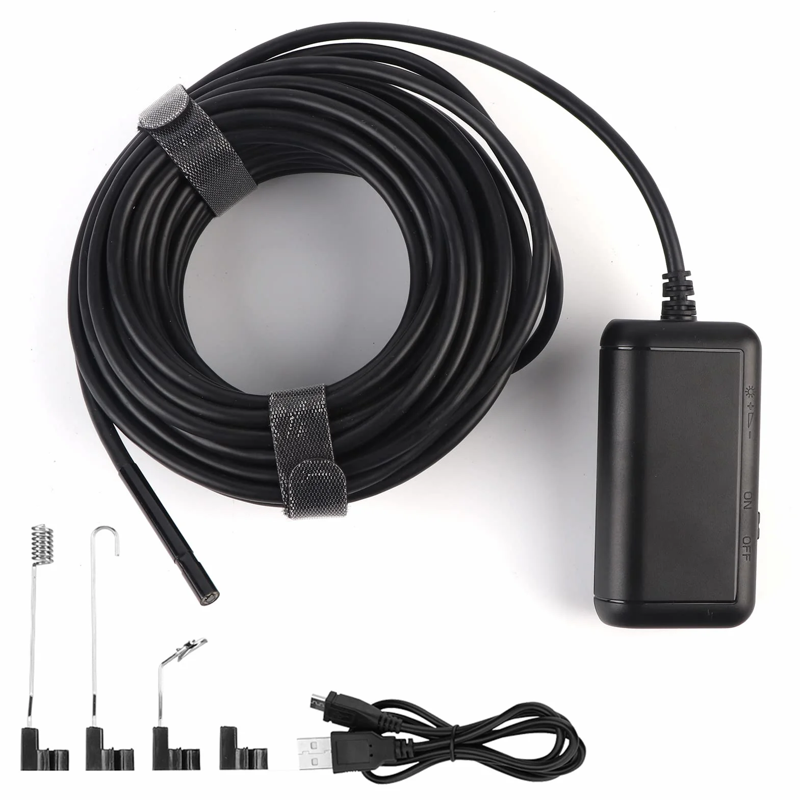 6 Diod LED świeci Endoskop WiFi, Kamera Inspekcyjna Boroskopu USB do Smartfonów z Systemem IOS/Android - Wodoodporne Soczewki IP67, średnica Obiektywu Mini 0,2 Cala, Kamera o Wysokiej(10m cable)
