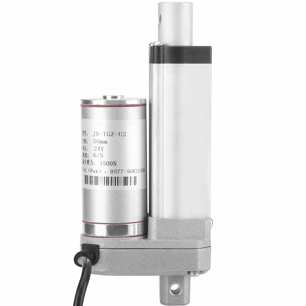 Siłownik liniowy DC 12V Silnik elektryczny podnośnika 140KG do automatycznych siłowników liniowych do samochodów, przemysłowego elektrycznego systemu podnoszenia, łóżek elektrycznych i przemysłu maszynowego (50 mm)