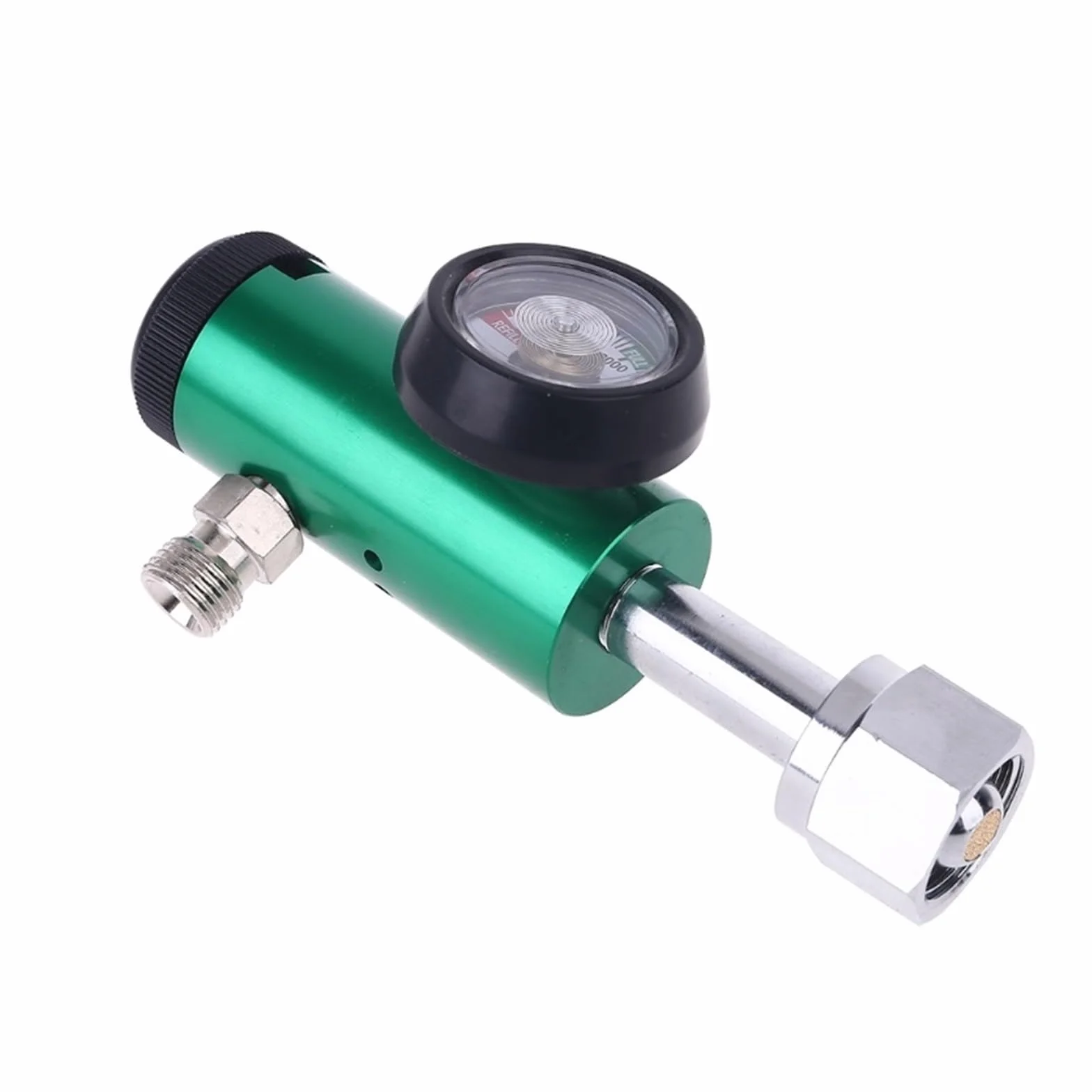 Przepływomierz, 3000psi CGA540 Regulator ciśnienia tlenu Inhalator tlenowy Przepływomierz Przepływomierz butli tlenowej do klinik szpitalnych do wody, oleju napędowego