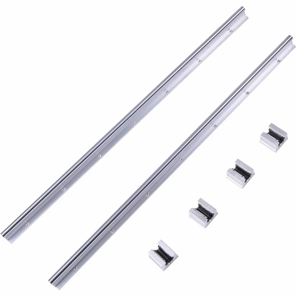 Prowadnice liniowe SBR12 łożysko kulkowe 700mm 12mm zestaw 2+4 rolki SBR12UU