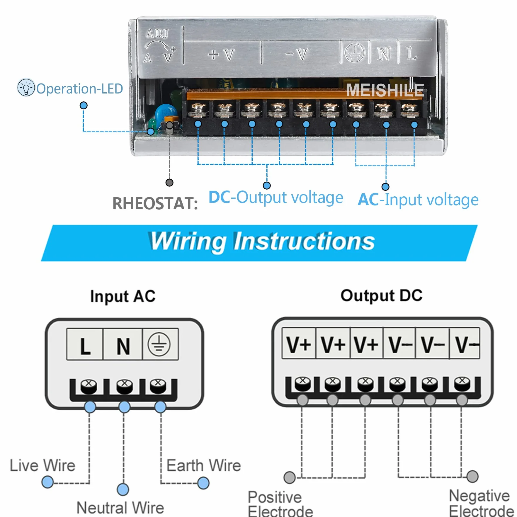 36V 16.7A 600W LED Przełącznika Zasilacza CCTV Nadzoru Kamery Elektryczne 110/220VAC-DC Transformator