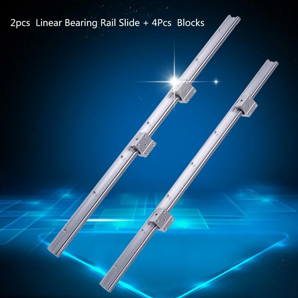 Prowadnice liniowe SBR12 łożysko kulkowe 700mm 12mm zestaw 2+4 rolki SBR12UU
