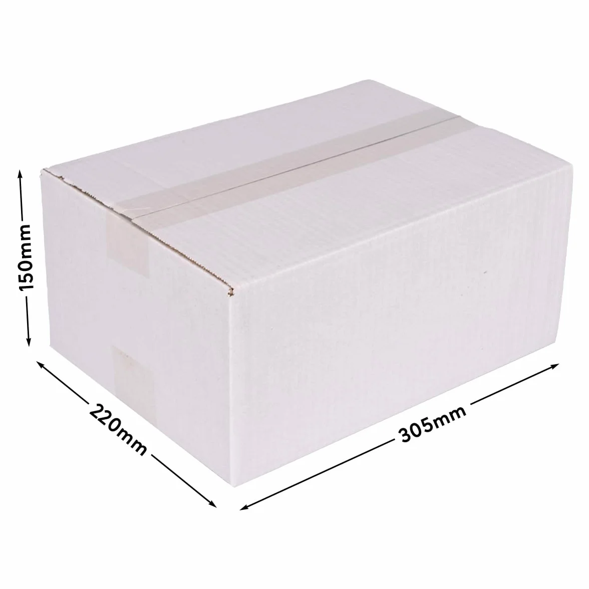 Kartony składane 300 x 215 x 140 mm białe jednowarstwowe 25 sztuk