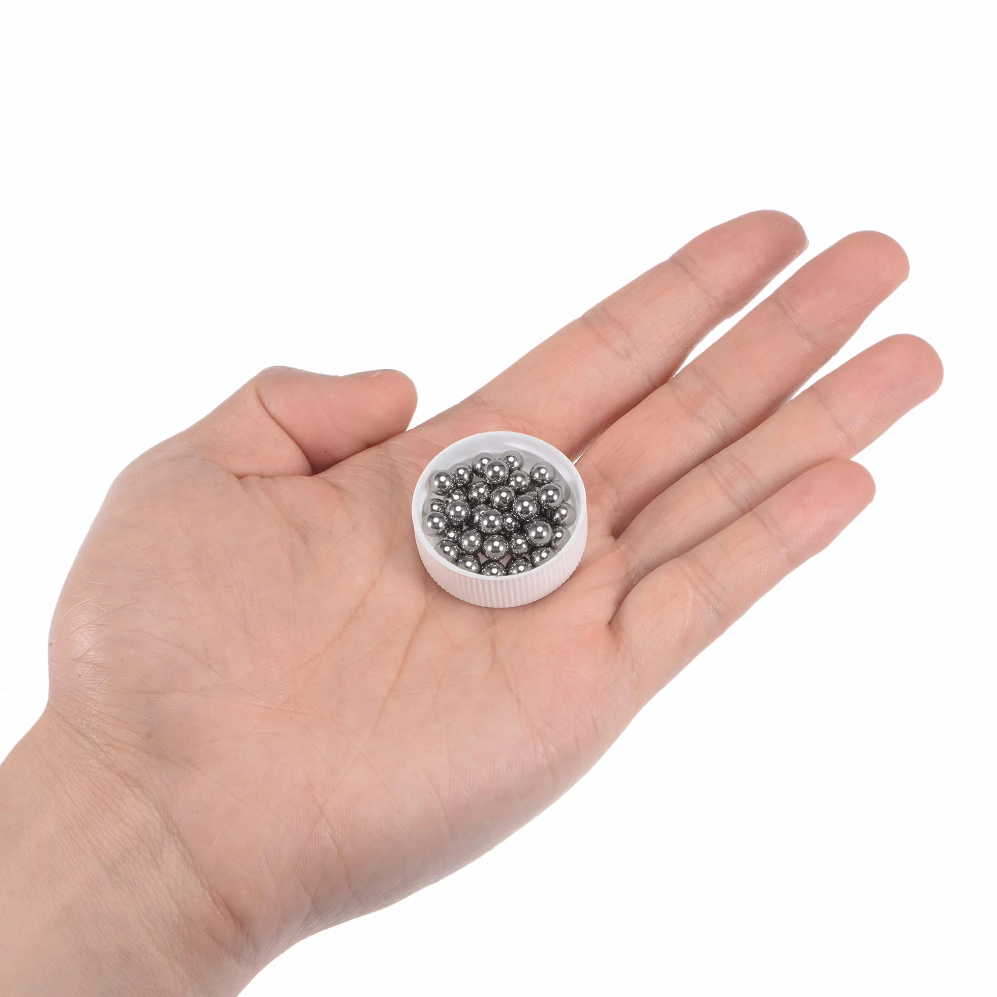 sourcing map 50 szt. łożyska kulki 5 mm stal szlachetna 316L G100 precyzyjne kulki