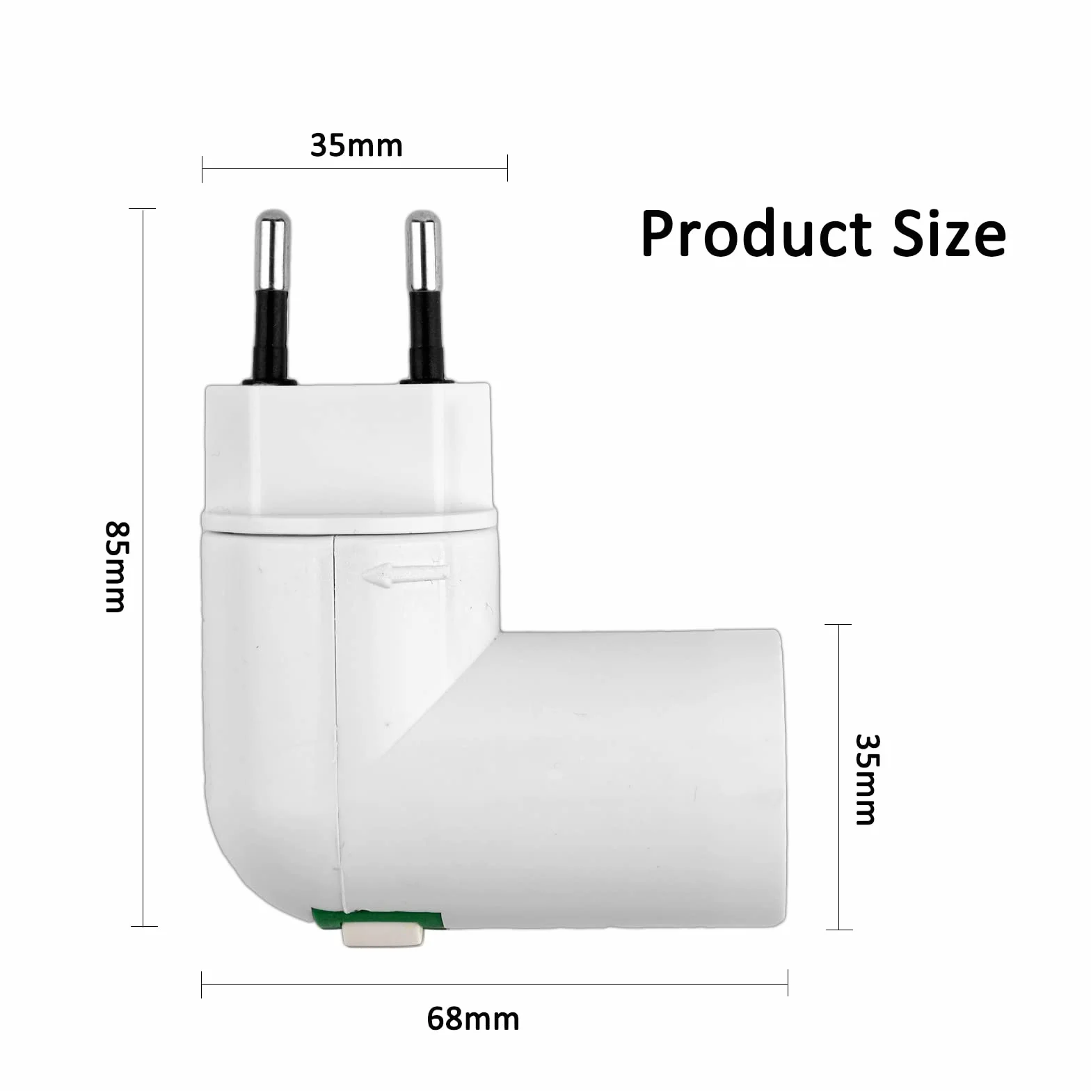Akynite Oprawka E27 z Przełącznikiem do Żarówek LED - Bez Kabla, AC 230V, Krótka do Kuchni, Ścienna, Garaż, Adapter E27, 4 Sztuki