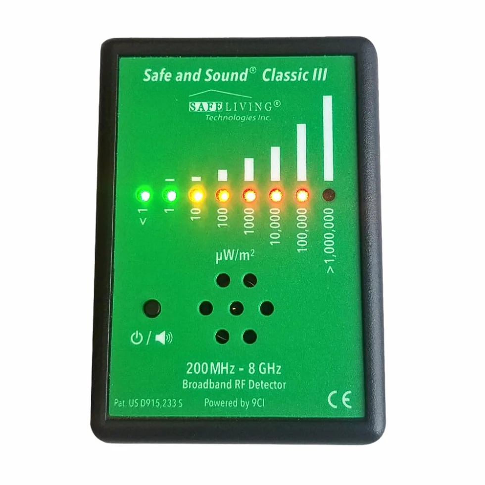 Safe and Sound Classic III HF-Detektor EMF 5G Mierzyciel promieniowania elektromagnetycznego