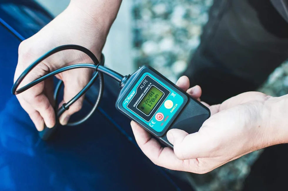 Miernik grubości lakieru GL-3sUV Tester UV Sonda na przewodzie Stal aluminium