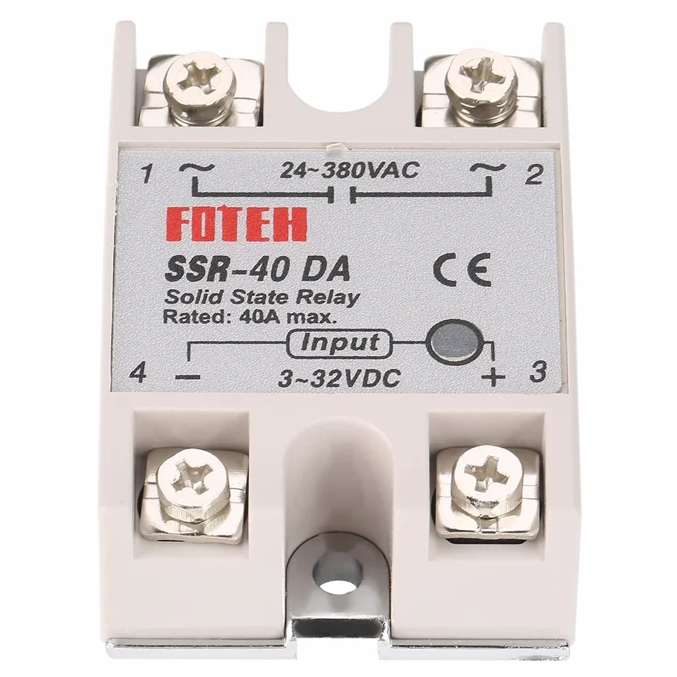 Akozon SSR-40DA 25A jednofazowy moduł przekaźnika statycznego DC-AC 5V 220V