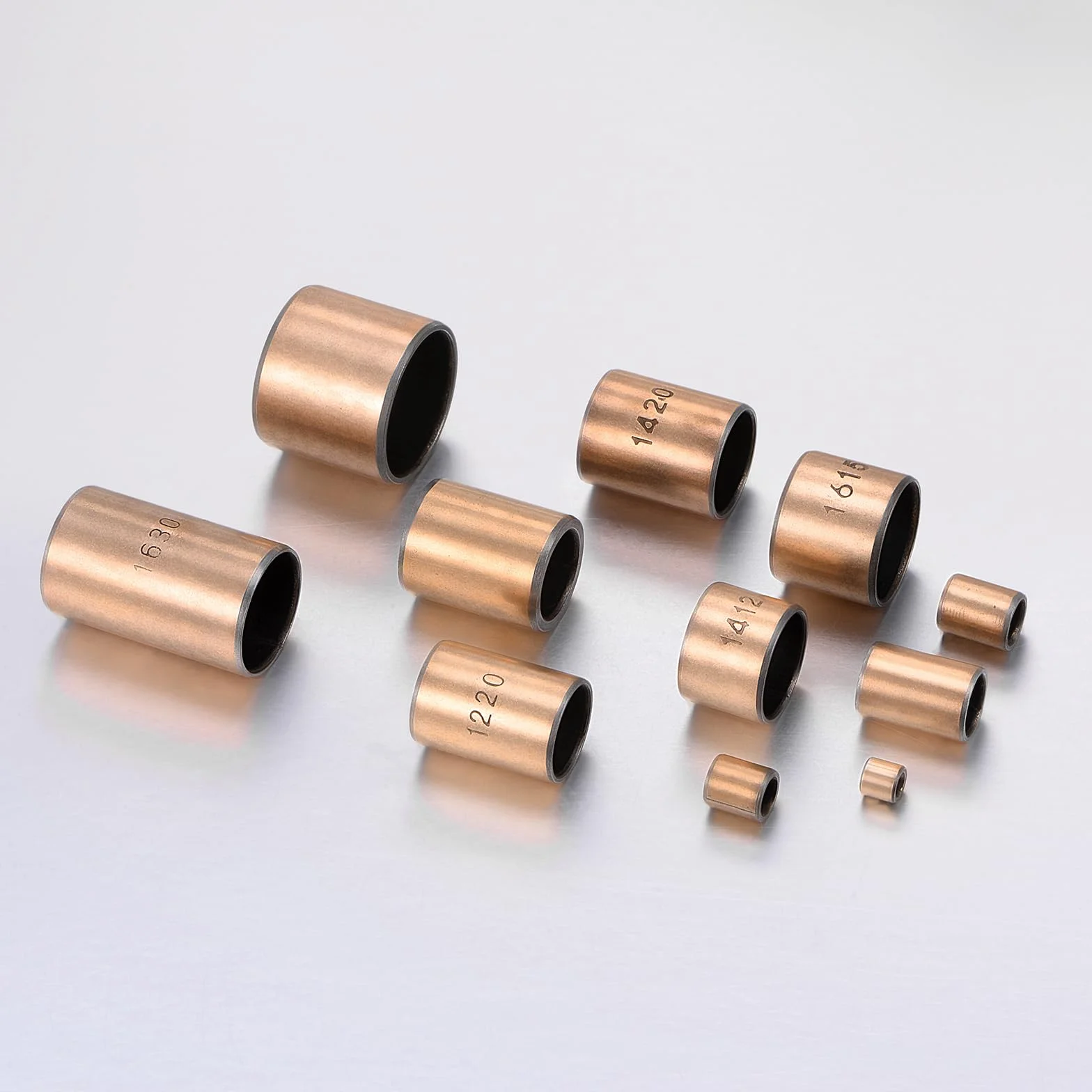 QUARKZMAN Łożyska tulejowe otwór 6 mm x średnica zewnętrzna 8 mm x długość 10 mm gładkie łożyska tuleje owinięte bezolejowe do przesuwnych części maszyn, 20 sztuk
