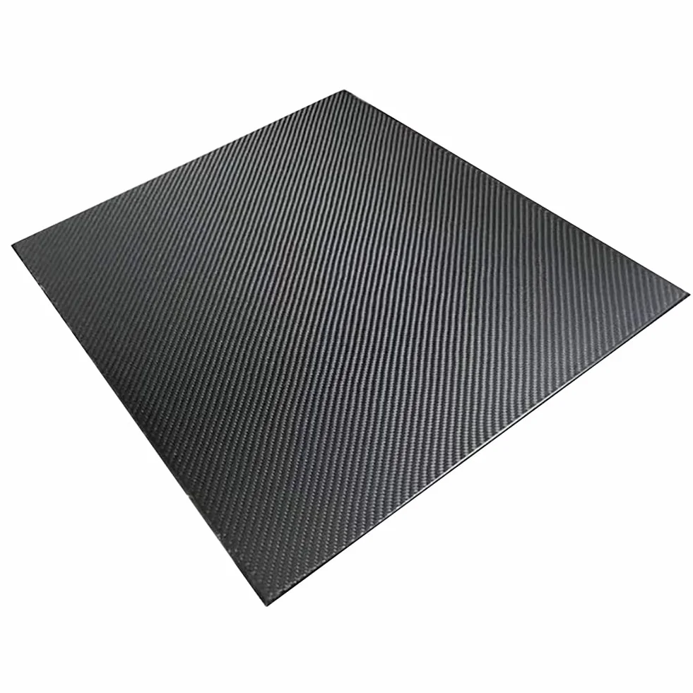 Płyta z włókna węglowego 3K, czarna, 300mm x 600mm, grubość 0,5-5mm