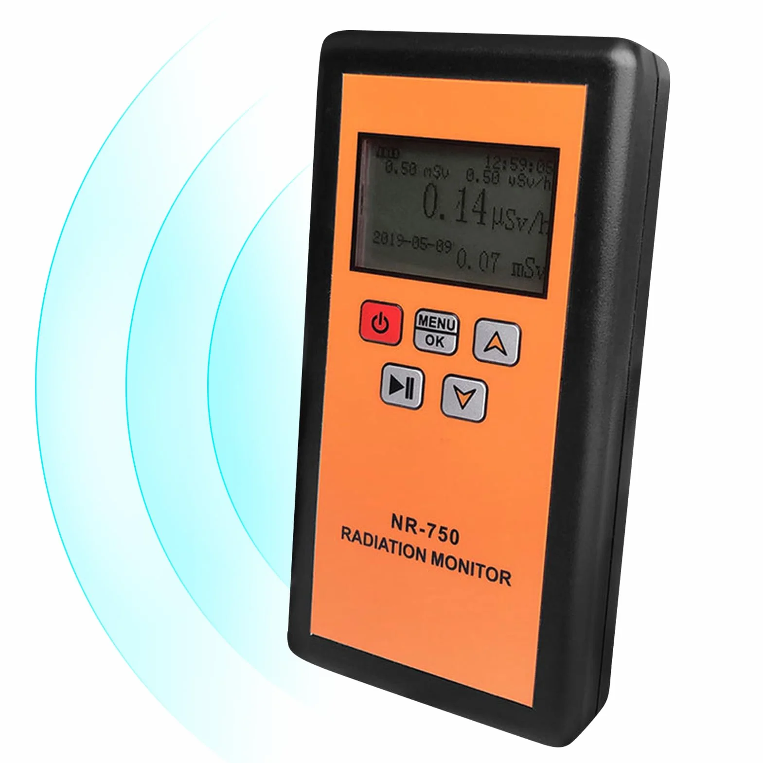 Jadeshay Detektor promieniowania NR-750 ręczny czujnik promieniowania jądrowego wyświetlacz LCD