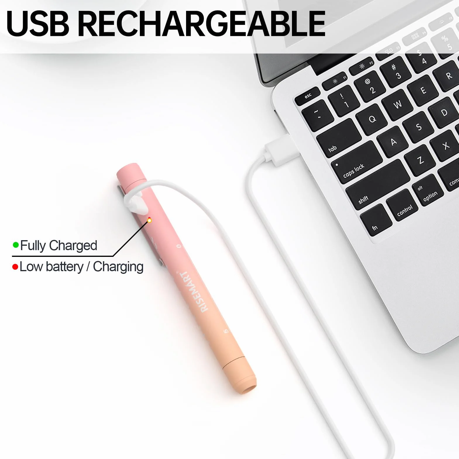 Charging Pen Light (różowy i pomarańczowy gradient)