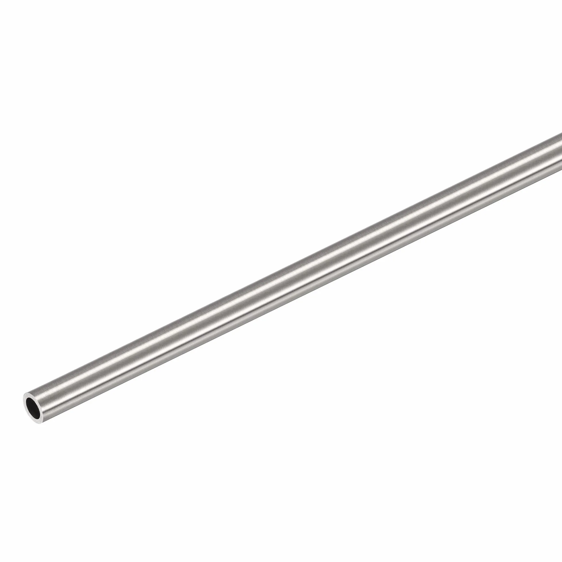 sourcing map Rękodzieło okrągła rura 304 stal nierdzewna 6 mm średnica zewnętrzna 1 mm grubość ścianki 300 mm długości