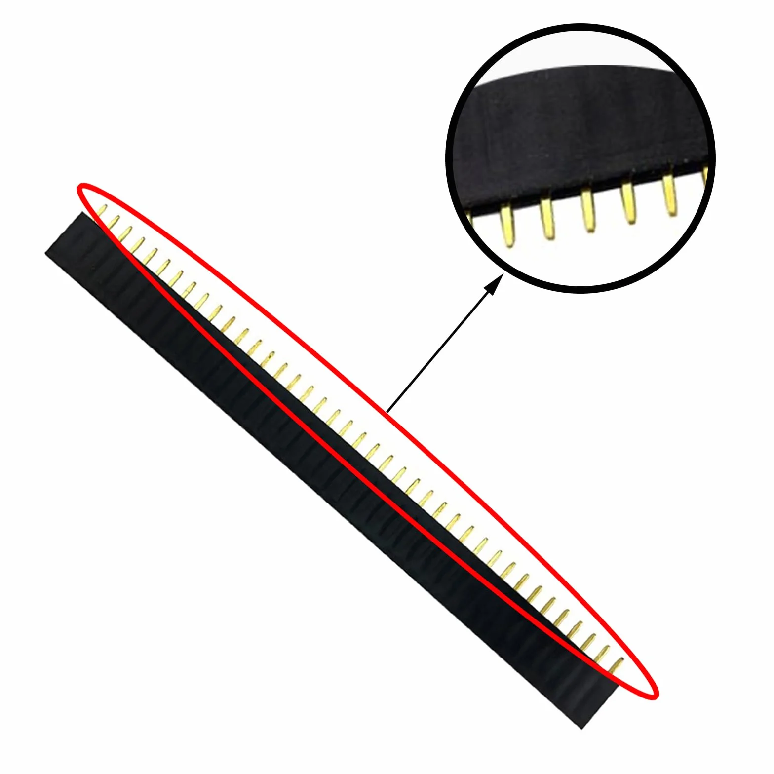 Breakaway Platine 40 Pin wtyk nagłówek męski i żeński listwa pinowa PCB 2,54 mm