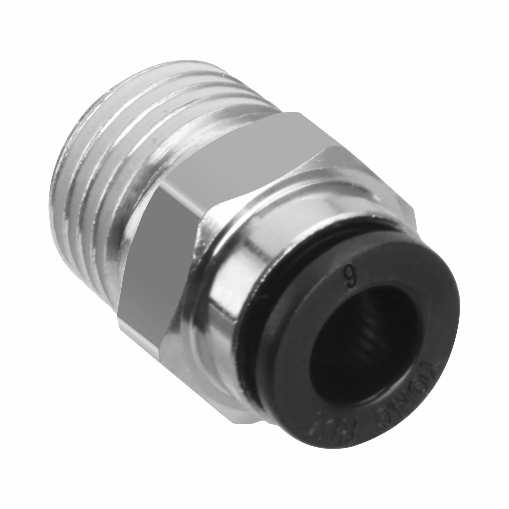 Heschen Szybkozłączki PC6-02 6mm Push In Joint męskie 1/4 "Złącze pneumatyczne szybkozłączki 10 szt