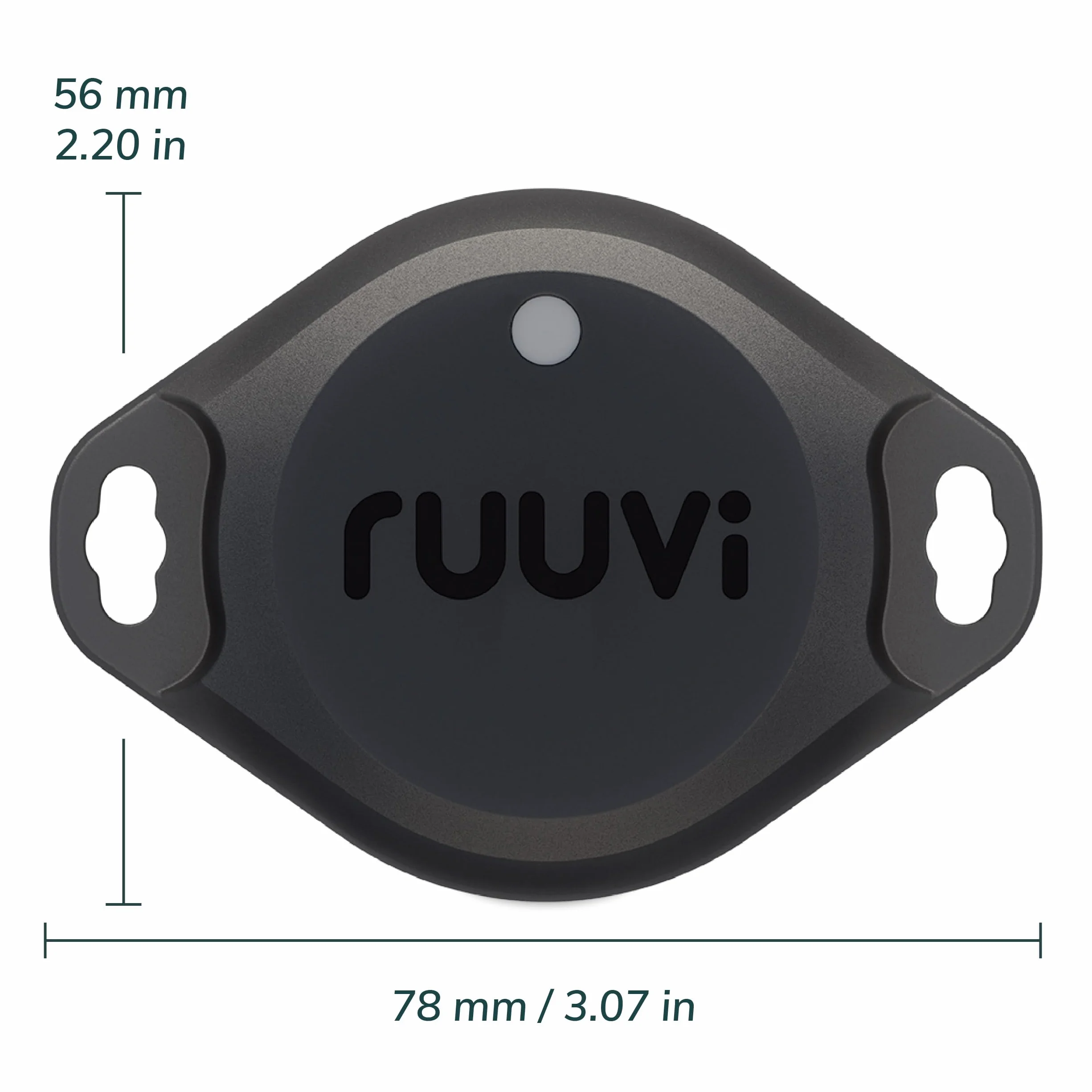 Ruuvi Tag Pro 4w1 bezprzewodowa temperatura Bluetooth (°C/°F), wilgotność powietrza i ciśnienie powietrza. Alerty i historia. Darmowe aplikacje na Android/iOS. Integracja z Victron, Homey i Home