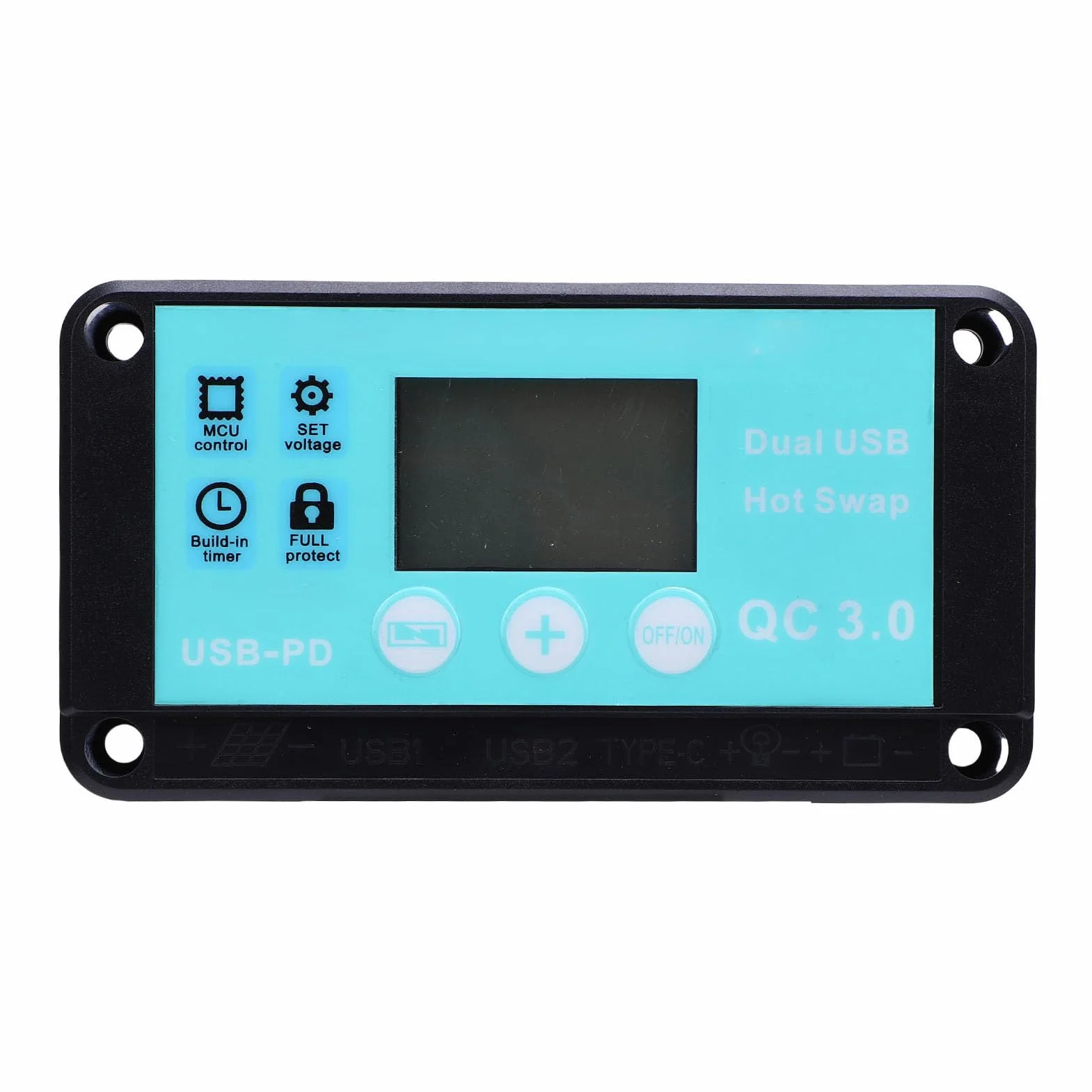 Fockety Zestaw Panel Słonecznych, 100W Monokrystaliczny Panel 12V 10-50A Słoneczny Kontroler z Klipsami Akumulatorowymi do RV, Kampera, światła Zewnętrzne, Karawana, Dom Motocyklowy