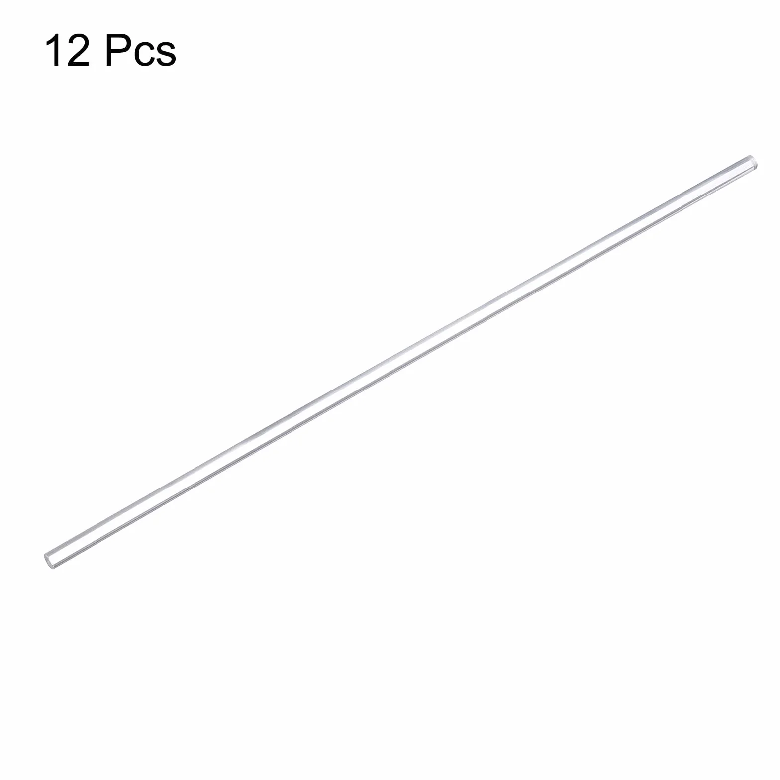 QUARKZMAN Akrylowy pręt okrągły 6 mm 12" przezroczysty PMMA 12 szt