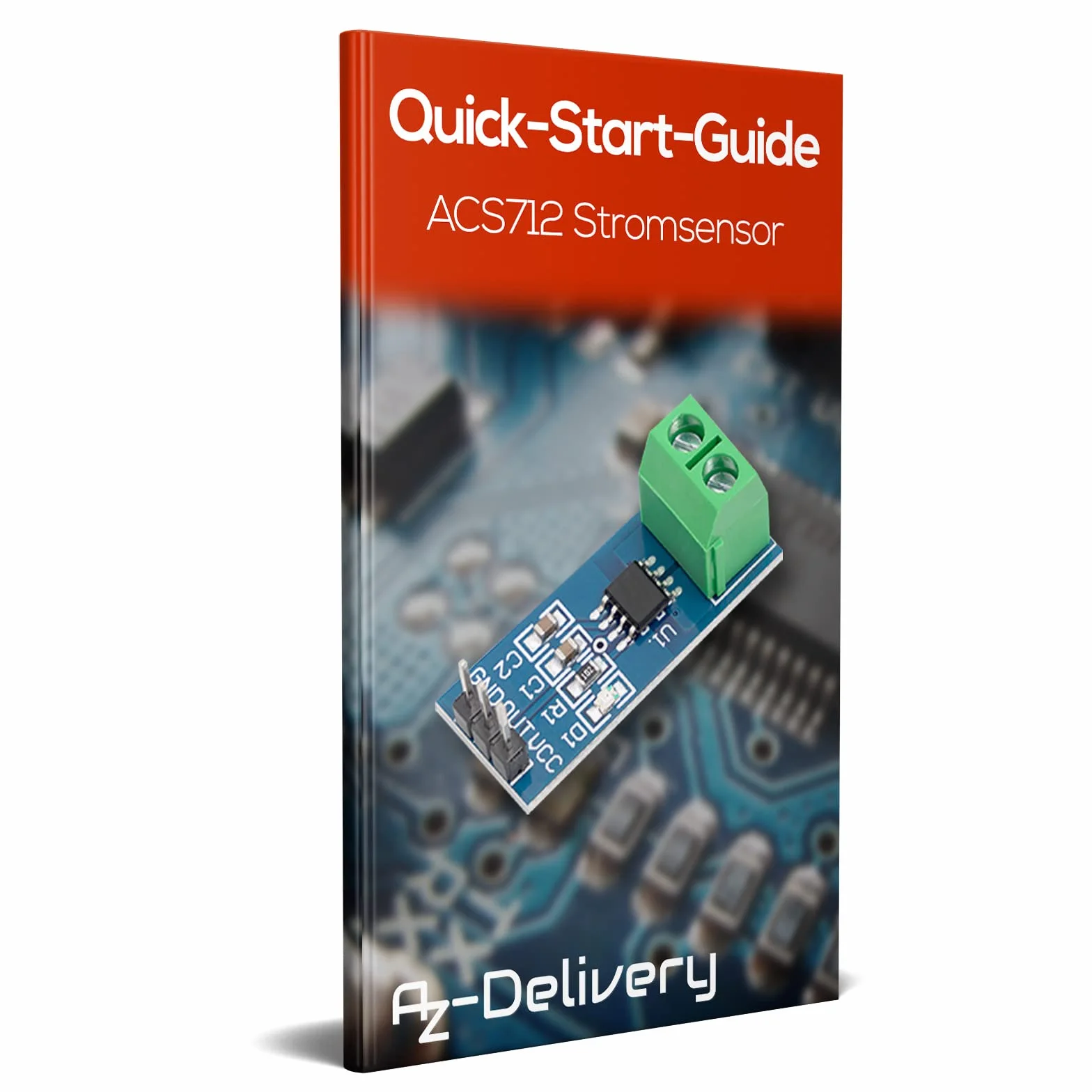AZDelivery ACS712 30A amperowy moduł czujnika prądu Czujnik prądu kompatybilny z Arduino w tym e-book!