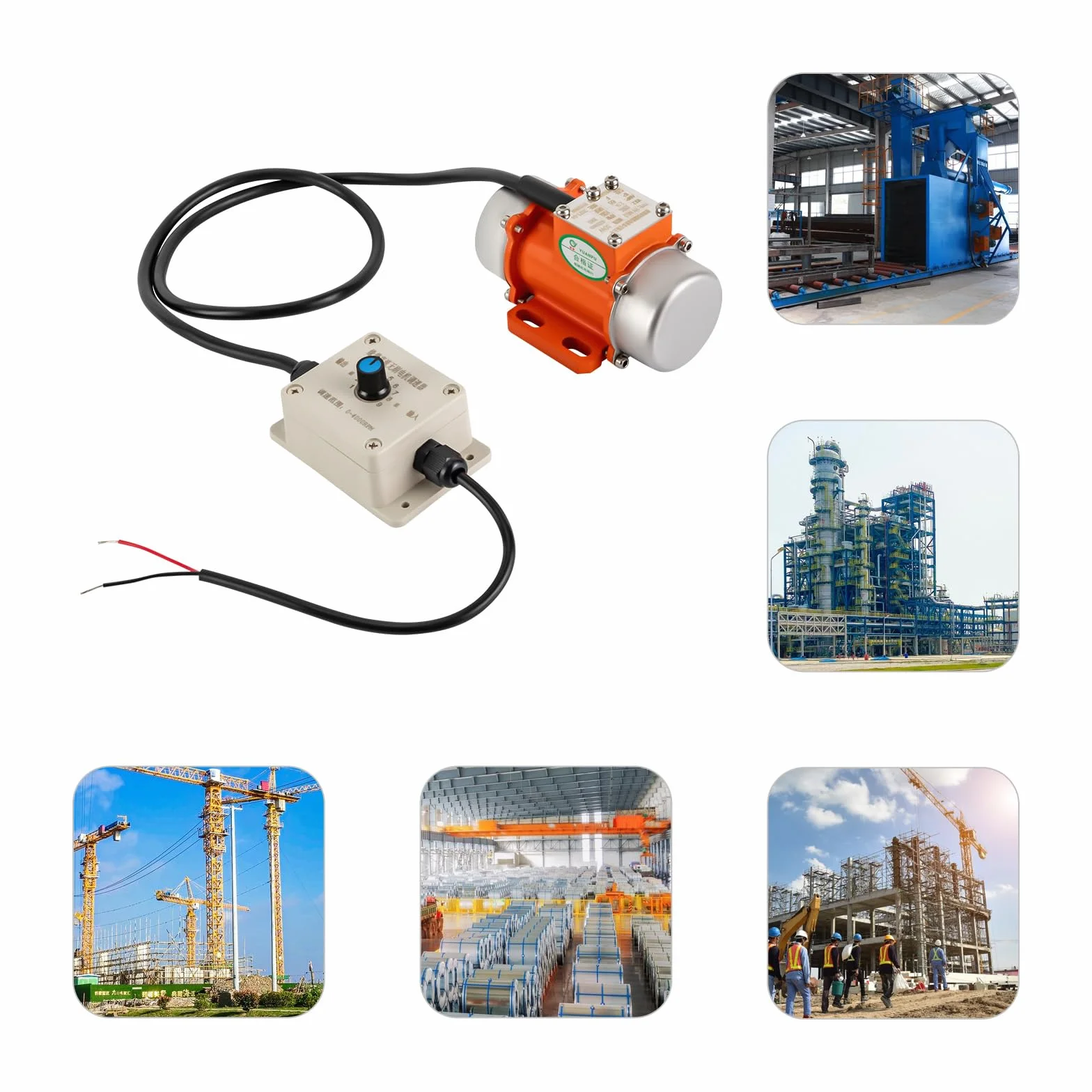Silnik wibracyjny 12 V, 30 W, 50 Hz, silnik wibracyjny, wielofunkcyjny silnik z regulatorem prędkości obrotowej, asynchroniczny, , elektryczny silnik wibracyjny, prąd stały do urządzeń