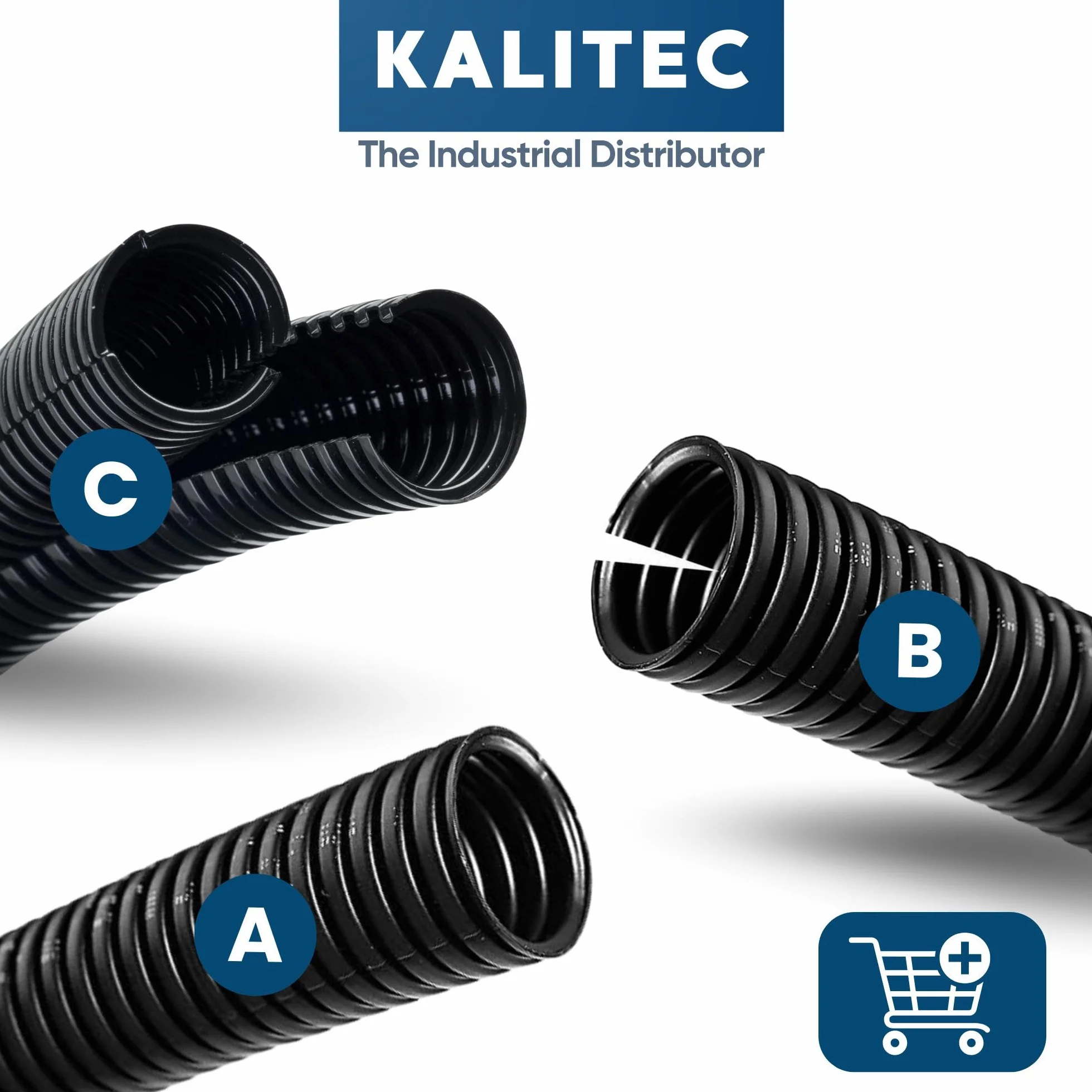 Kalitec rura falista z rowkiem NW 12 10 m ochrona kabla AD 15,6 mm ID 12,0 mm