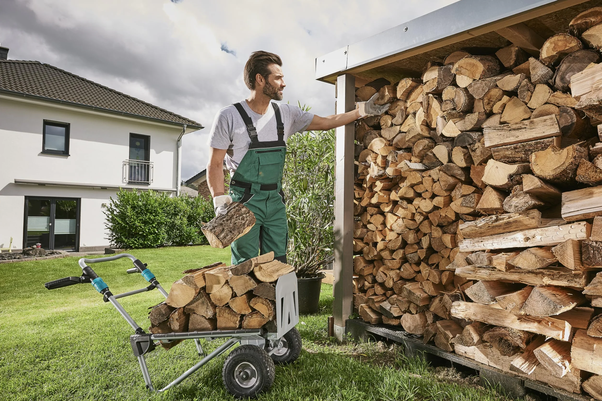 Wolfcraft System transportowy TS 2500 2 w 1 wózek transportowy i przesuwny składany kompaktowy